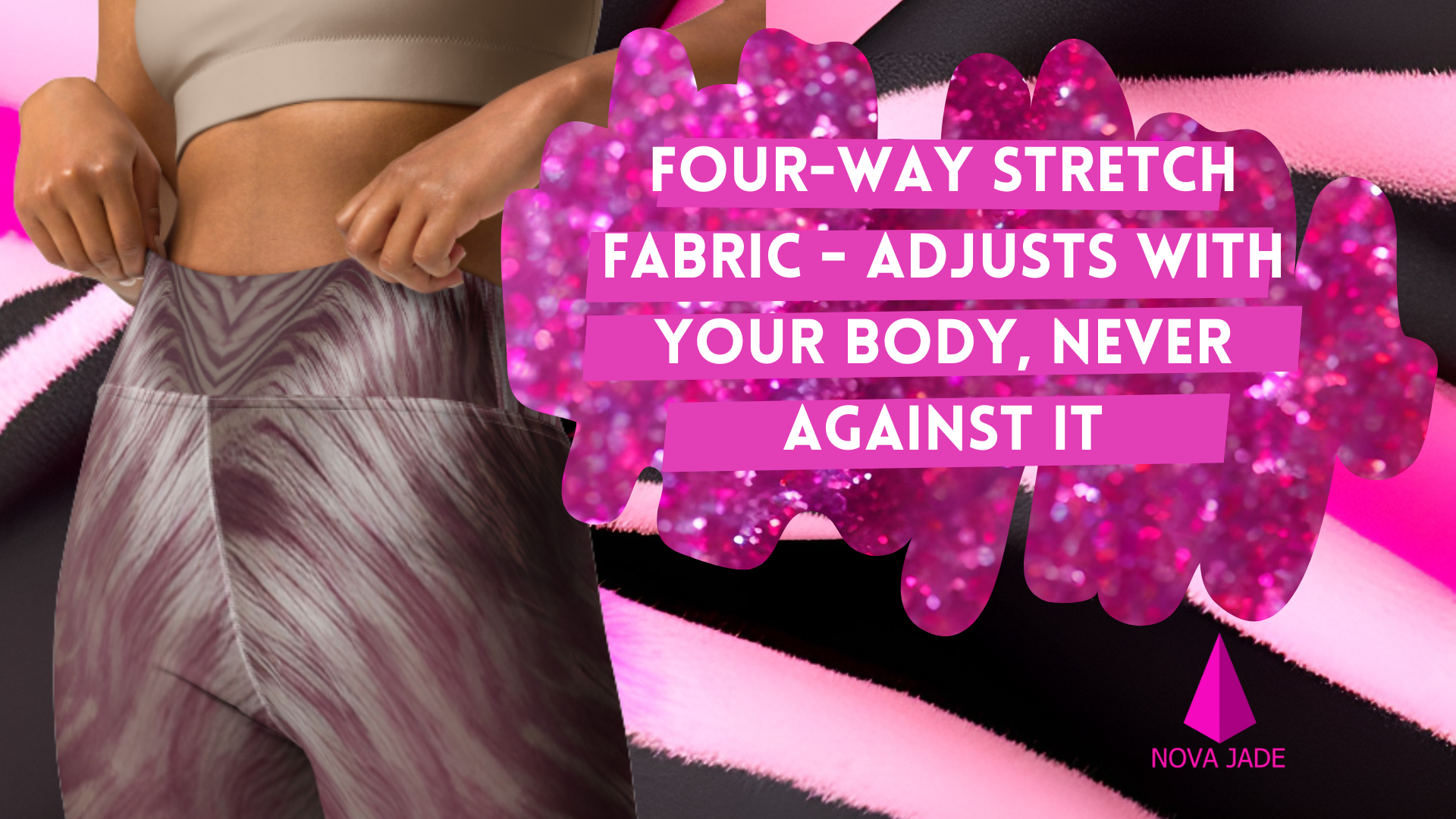 Purple High Waist Printed Yoga Pants Leggings