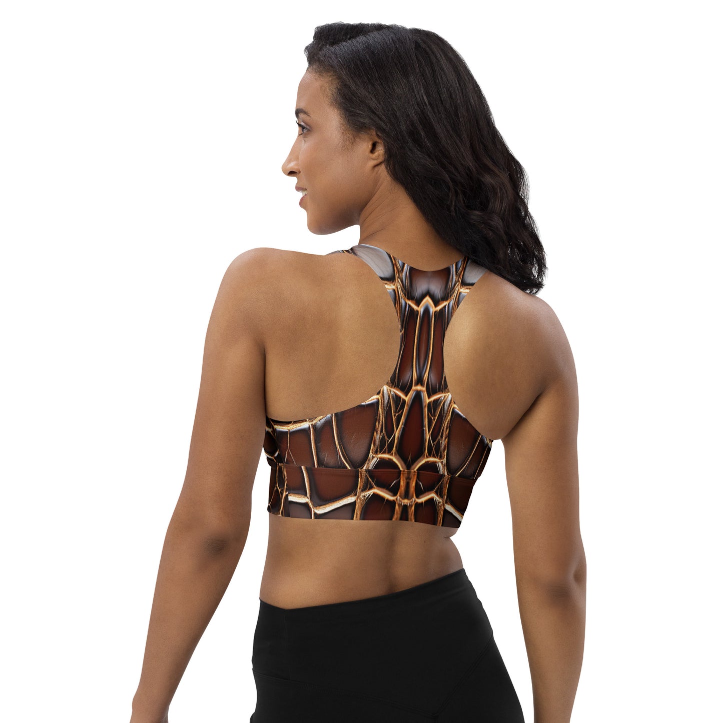 Reptile Print Sports Bra For Women