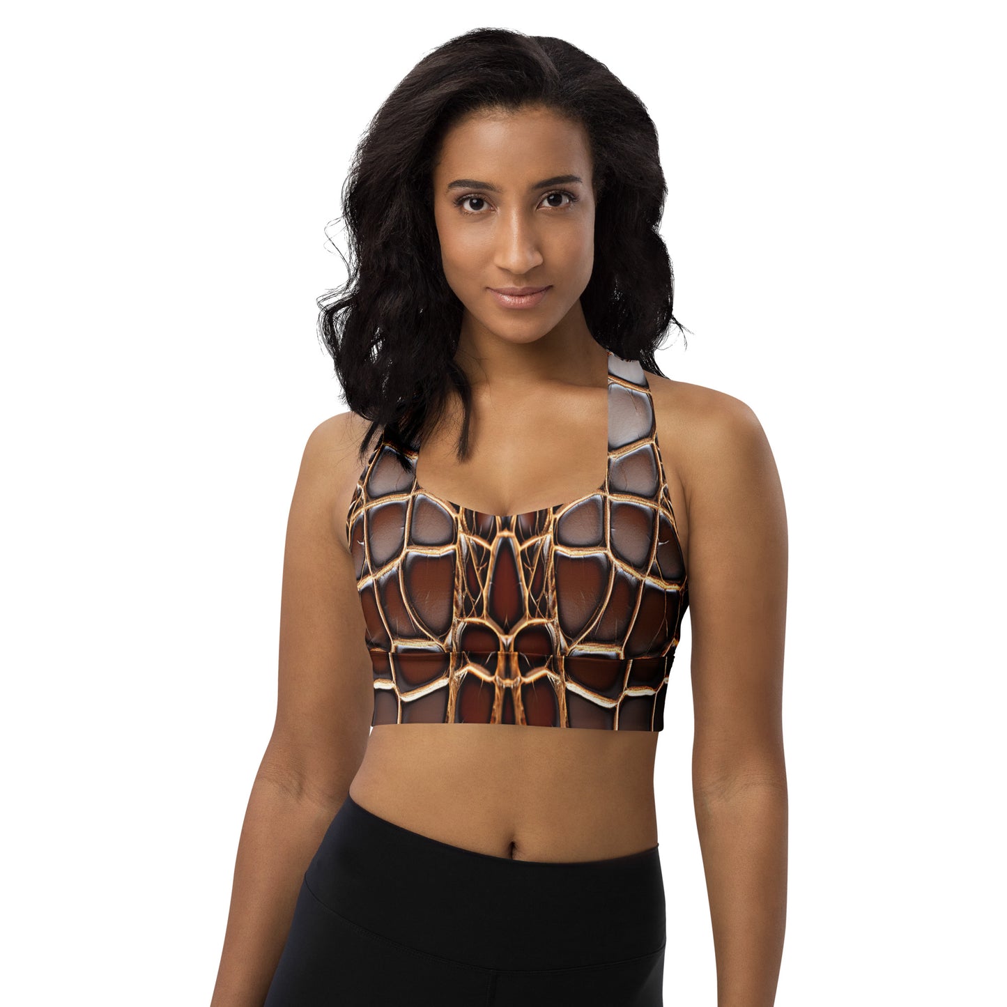 Reptile Print Sports Bra For Women