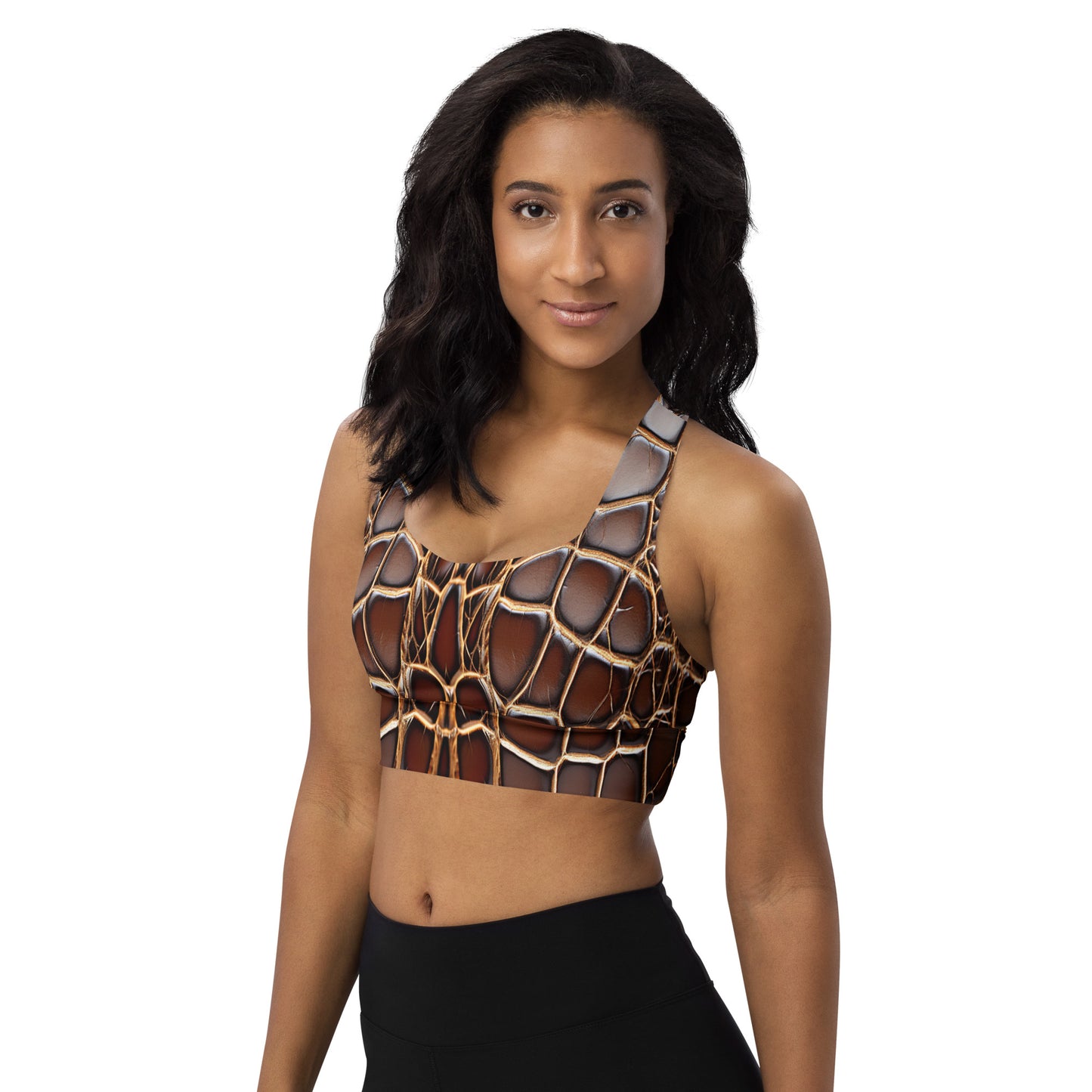 Reptile Print Sports Bra For Women