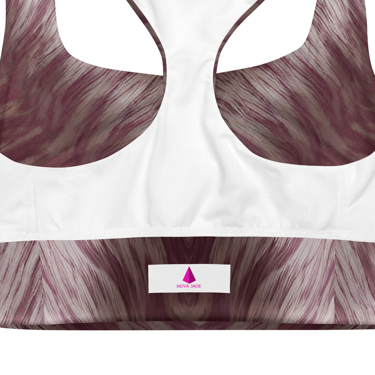 Nova Jade Fur Custom Print Longline Sports Bra