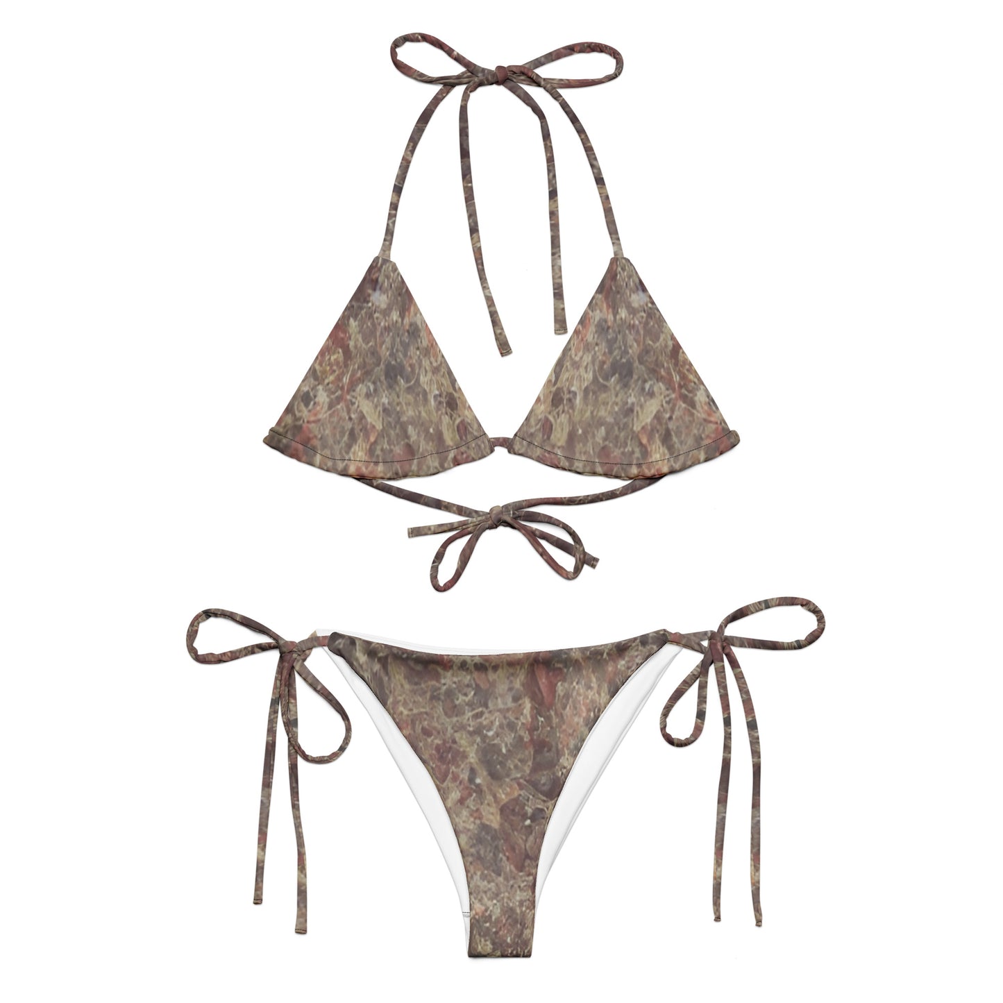 Pink Champagne Custom Printed String Bikini