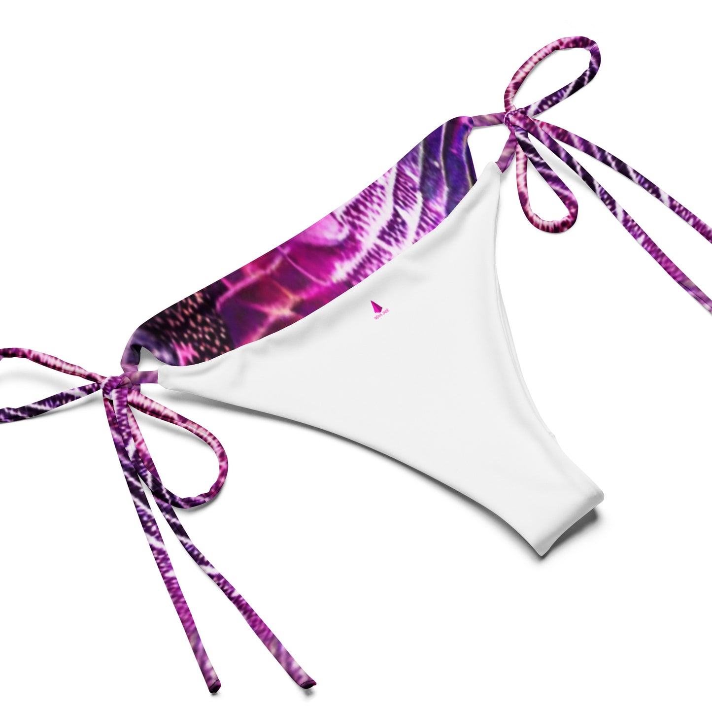 Pink & Purple Shimmering Scales Custom Print String Bikini