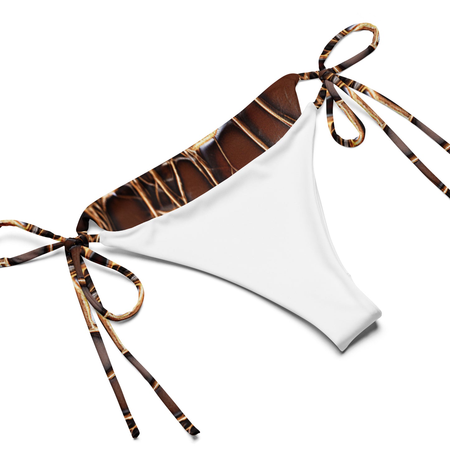 Reptile Print String Bikini For Women