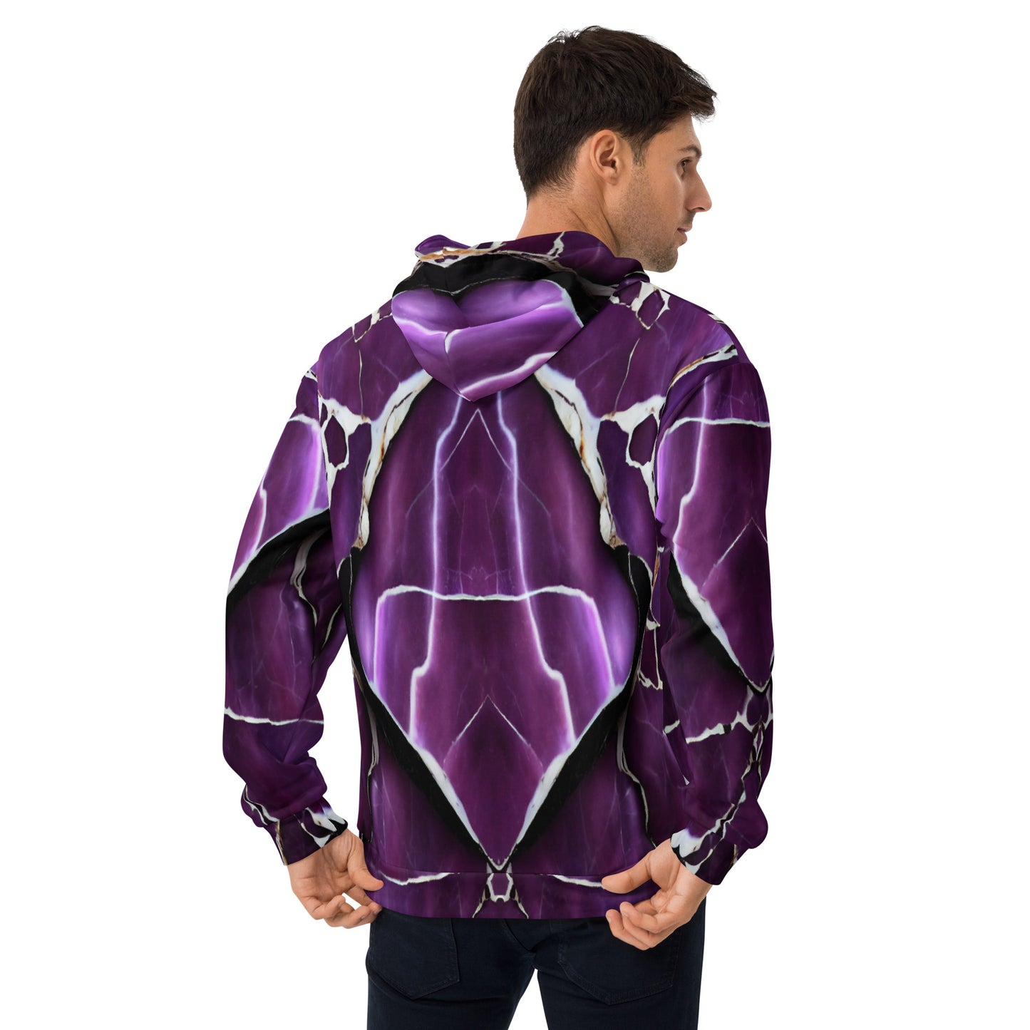 Purple Marble Unisex Designer Hoodie