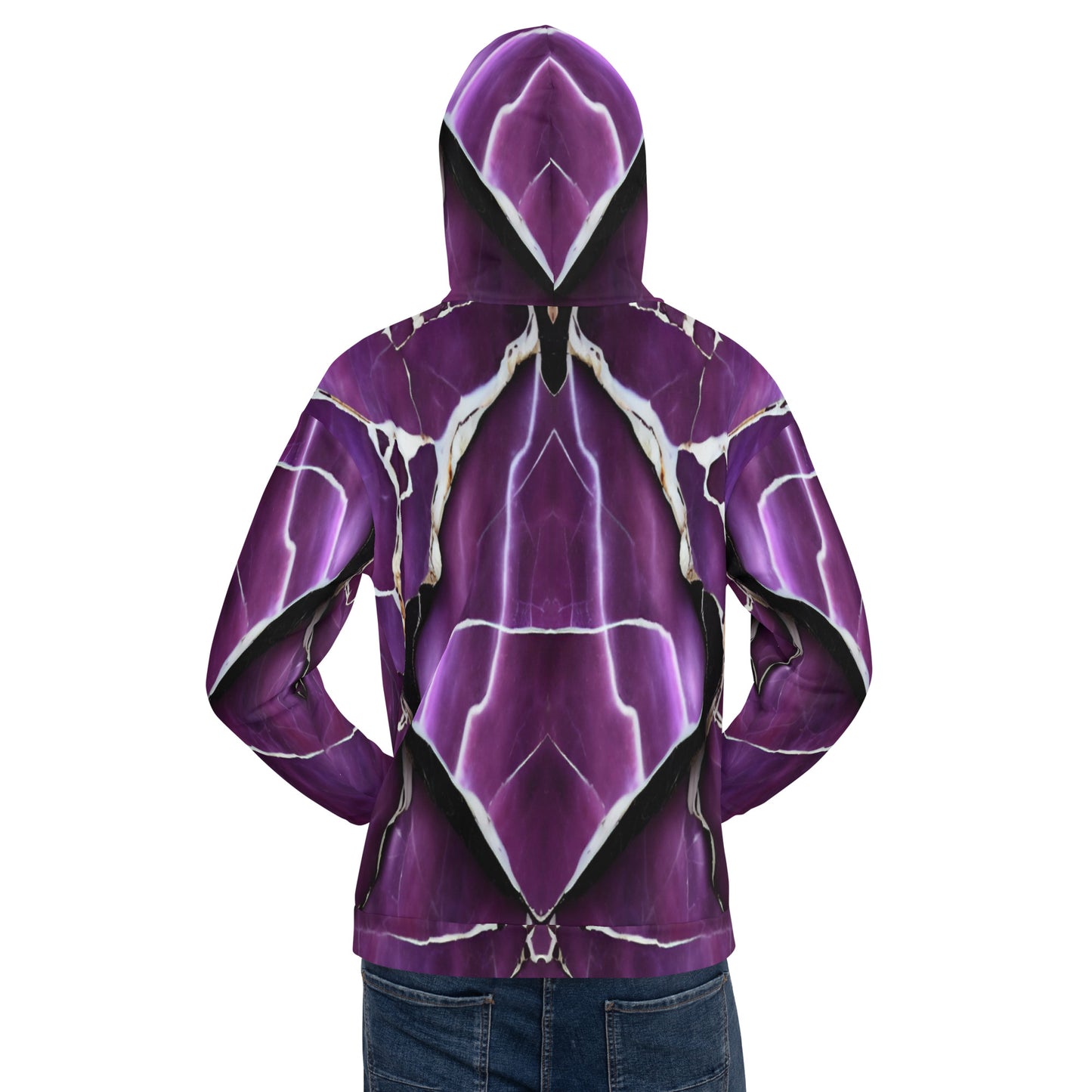 Purple Marble Unisex Designer Hoodie