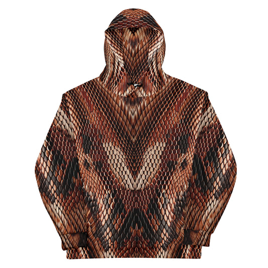 Copperhead Snake Unisex Designer Hoodie