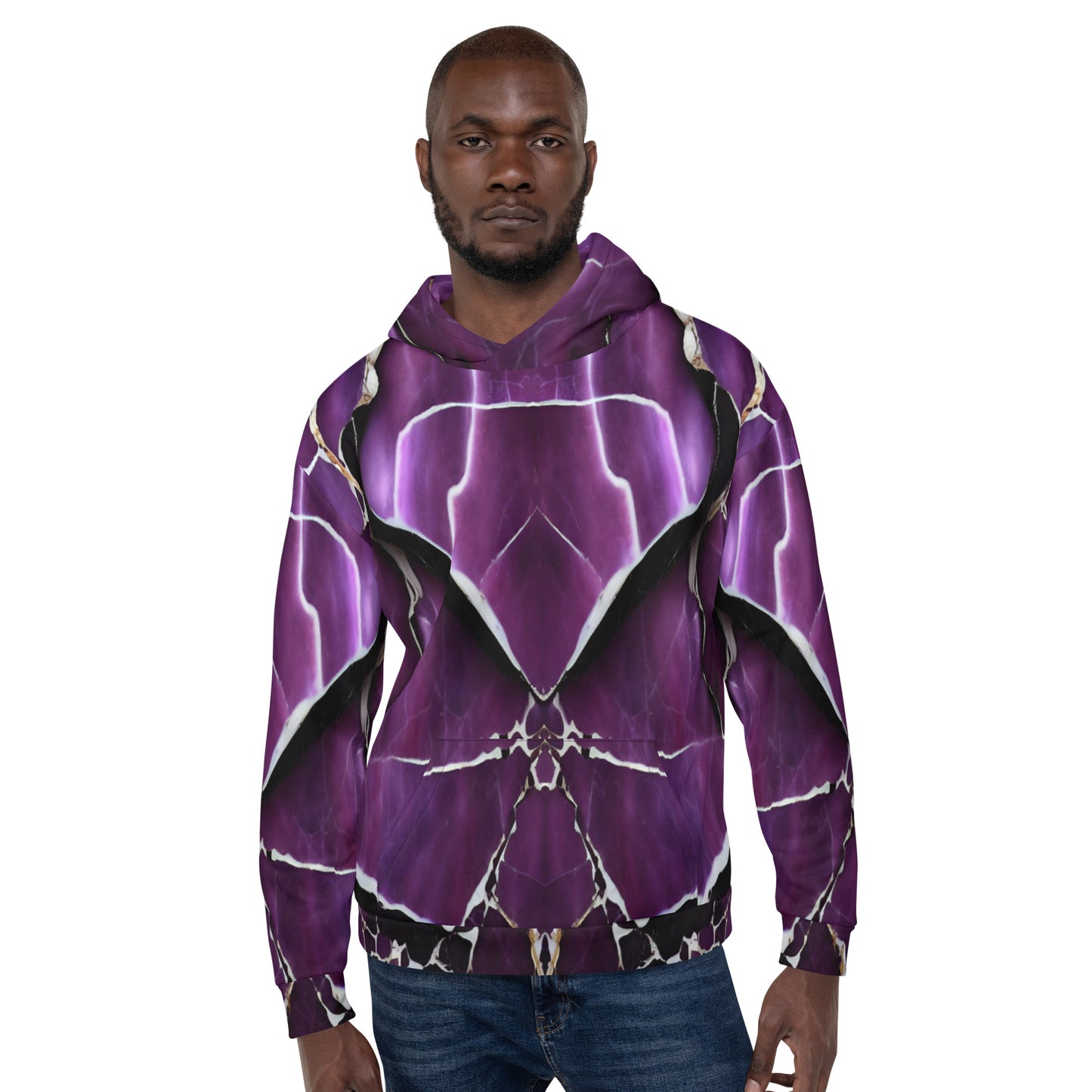 Purple Marble Unisex Designer Hoodie