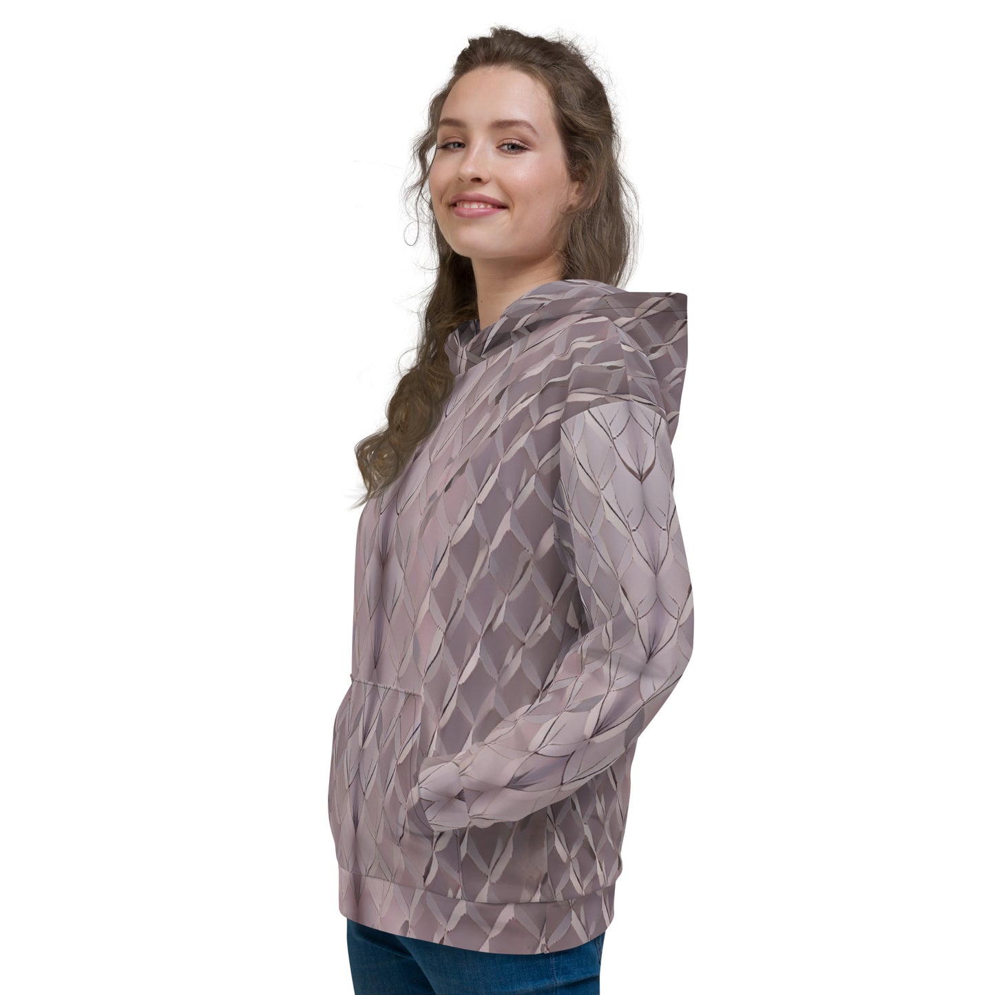 Diamond Plate Pattern Unisex Designer Hoodie