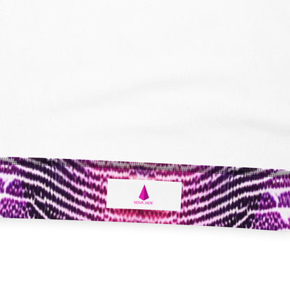 Pink & Purple Shimmering Scales Unisex Designer Hoodie