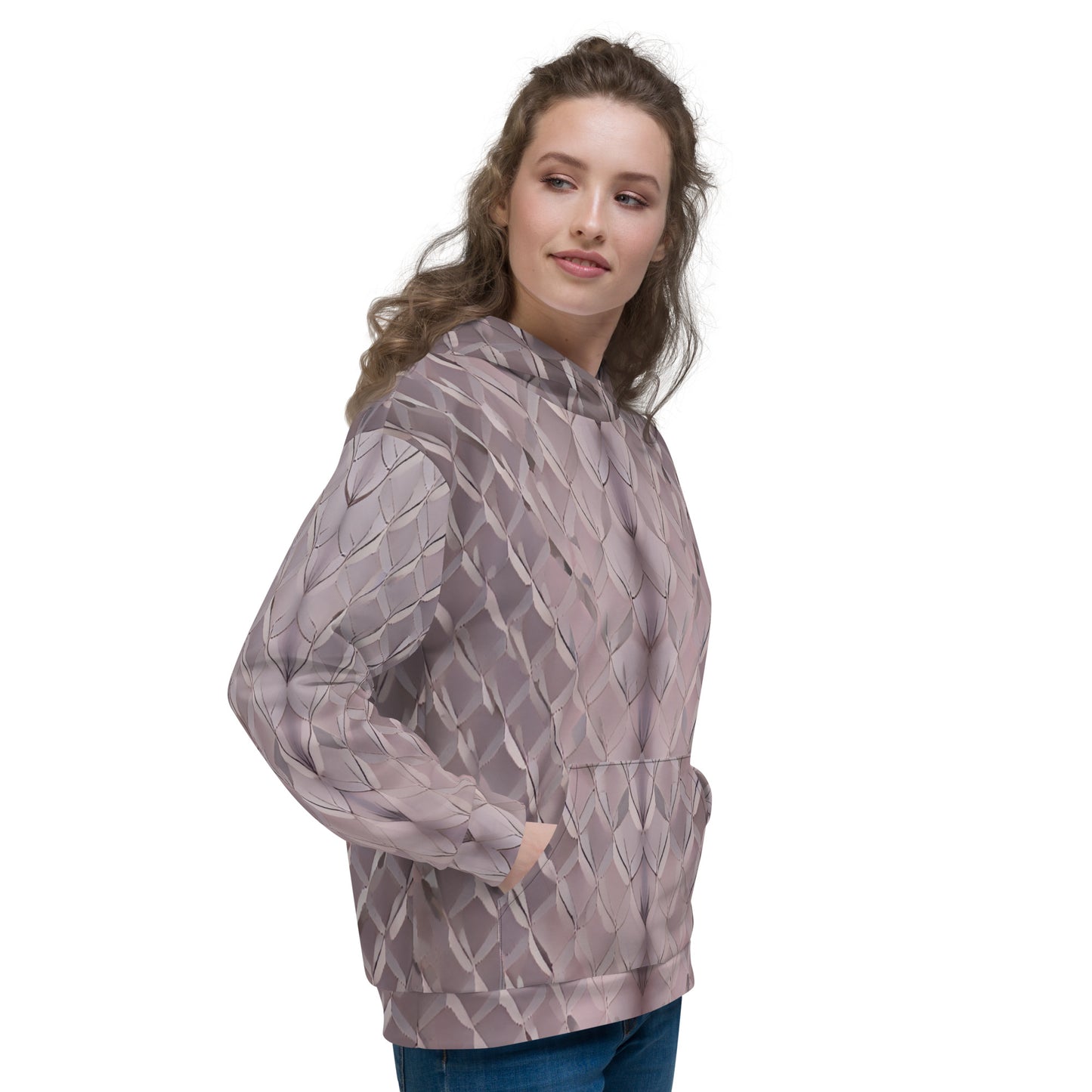 Diamond Plate Pattern Unisex Designer Hoodie