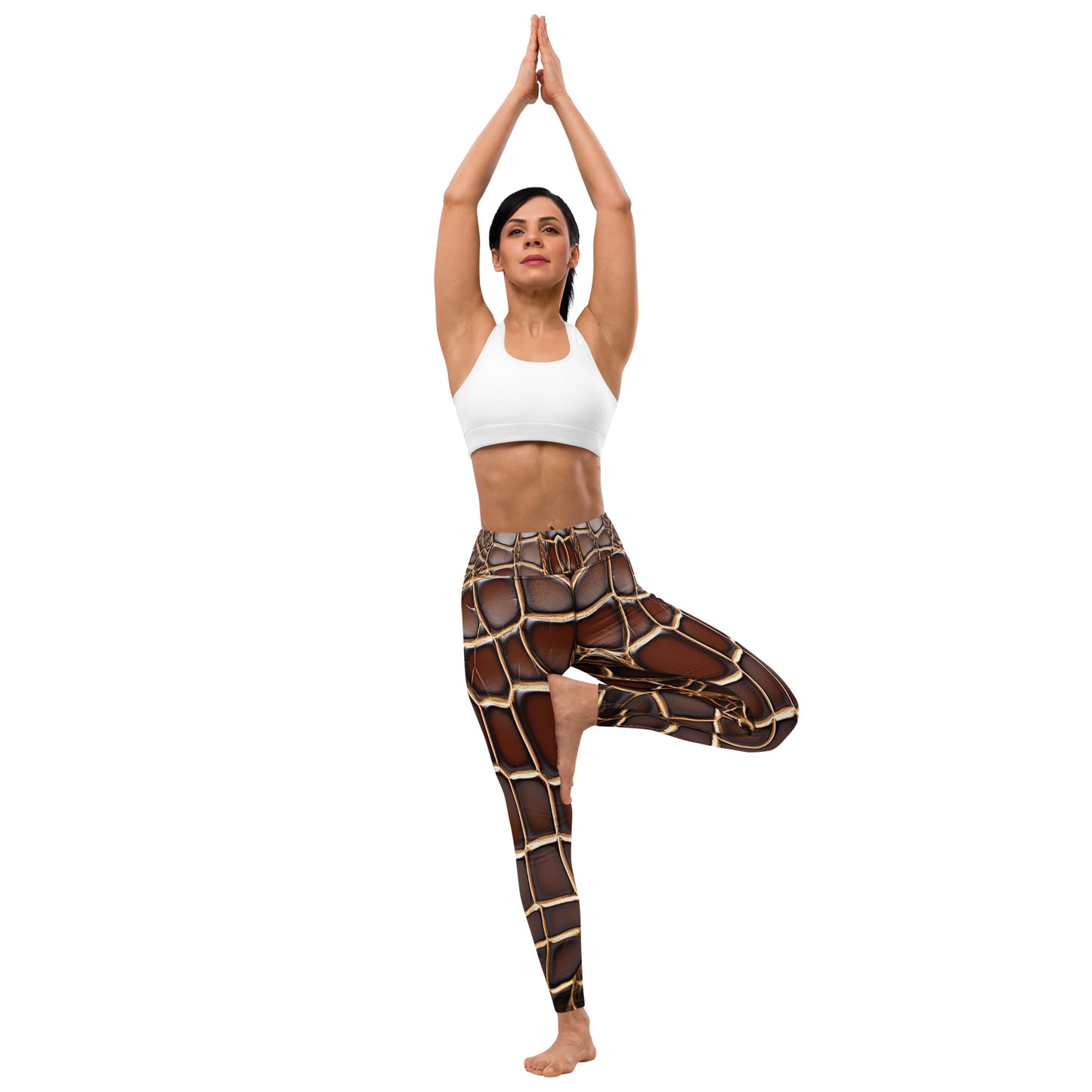 Reptile Print Yoga Leggings For Women