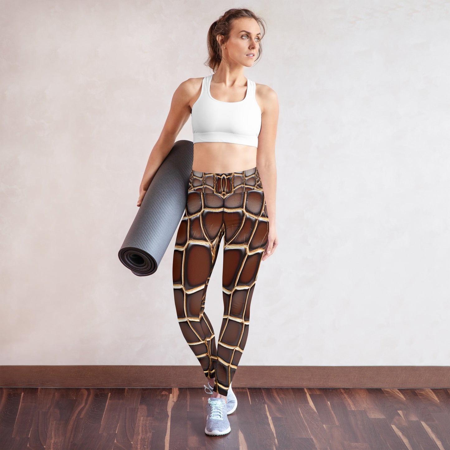Reptile Print Yoga Leggings For Women