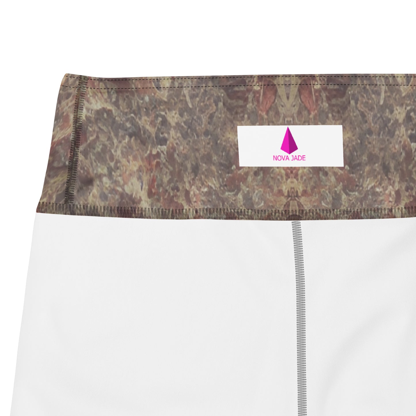 Pink Champagne Printed Yoga Leggings For Women