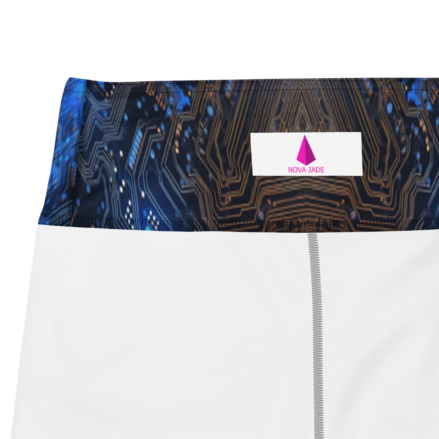 Blue Electronics Printed Yoga Leggings For Women