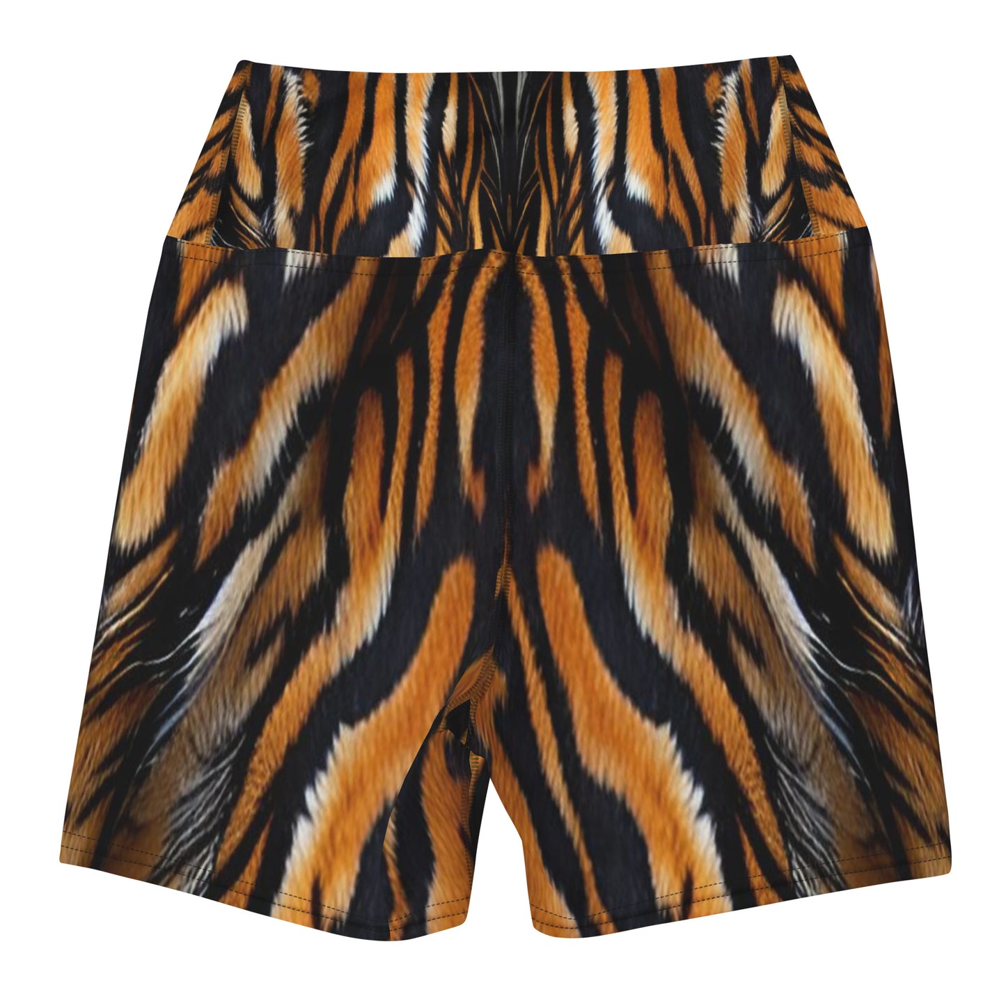 Tiger Fur Custom Print Yoga Shorts