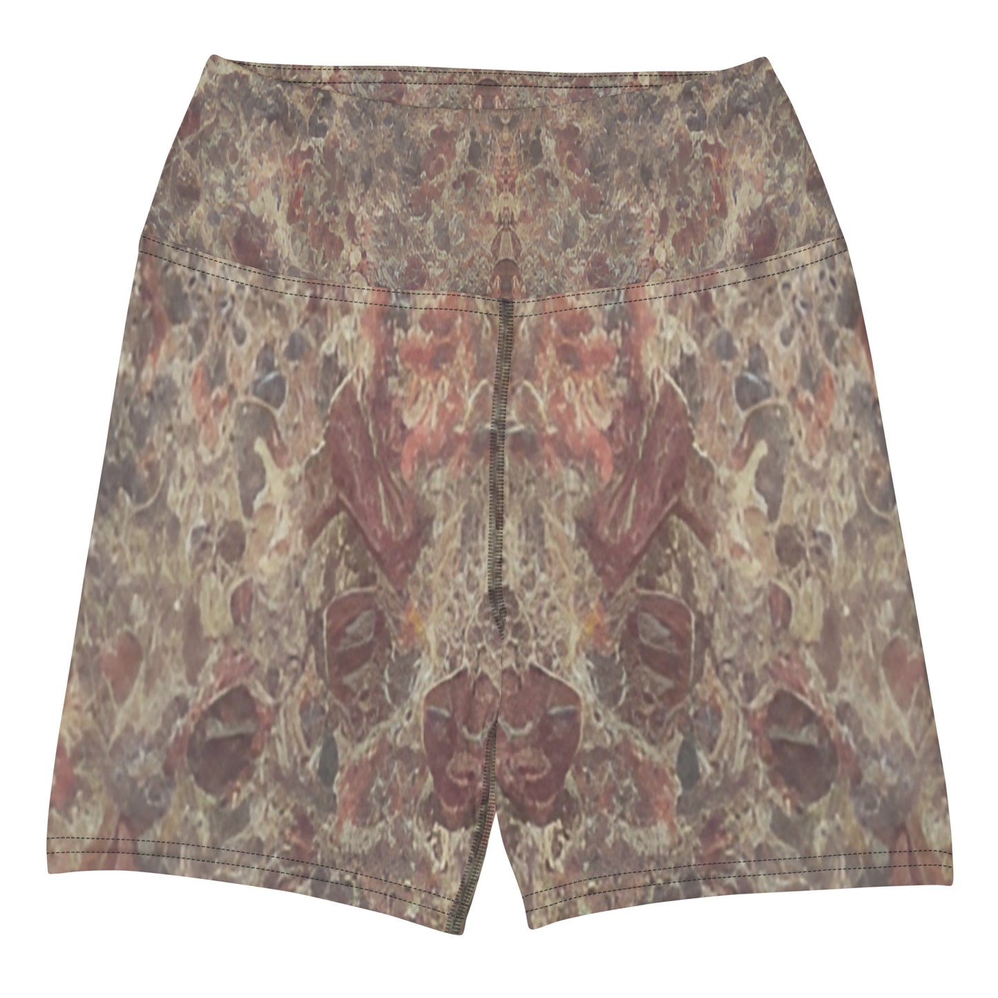Pink Champagne Custom Printed Yoga Shorts