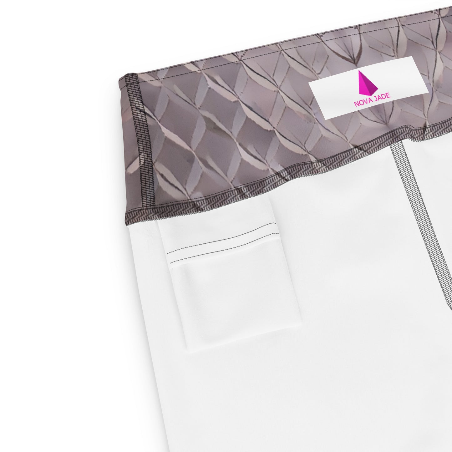 Diamond Plate Pattern Custom Print Yoga Shorts