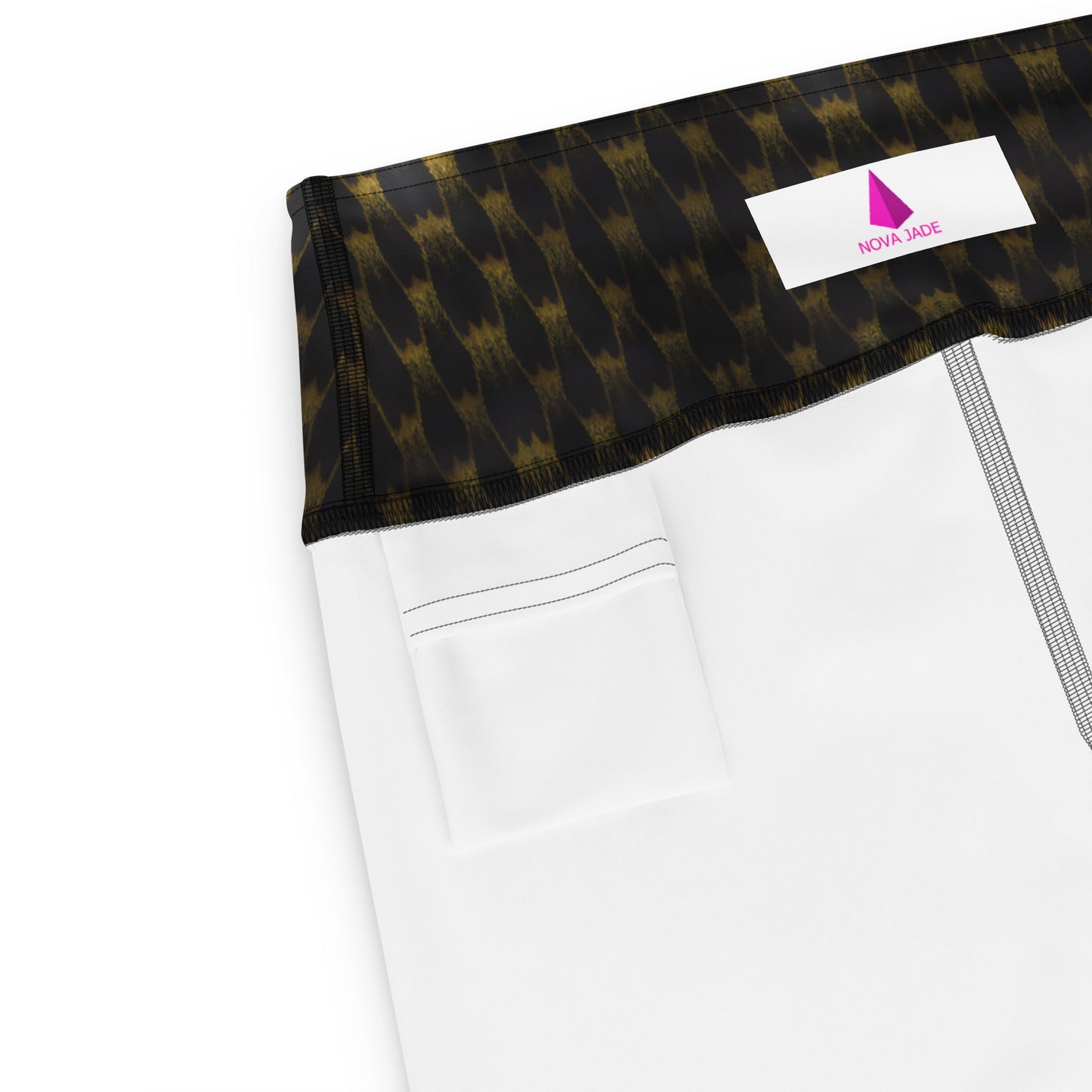 Exotic Gold Knots Custom Print Yoga Shorts