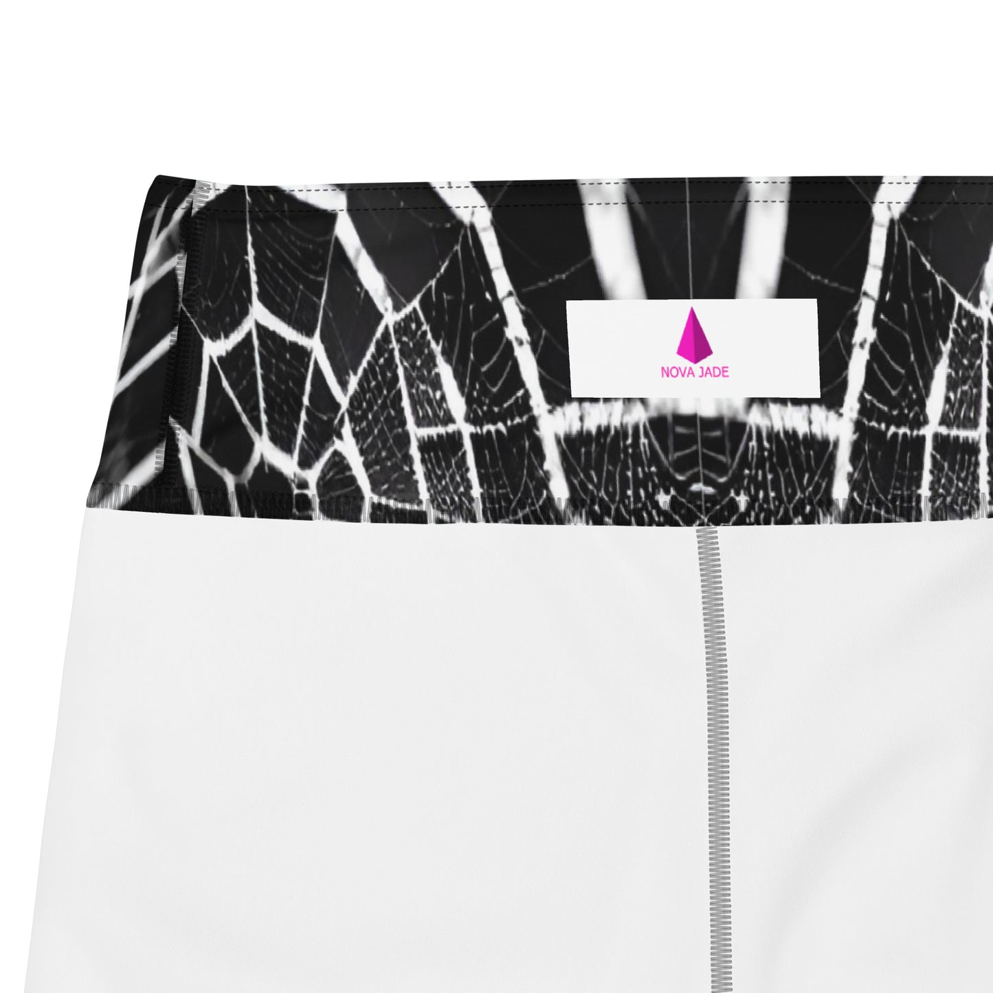 Spider Web Custom Print Yoga Shorts