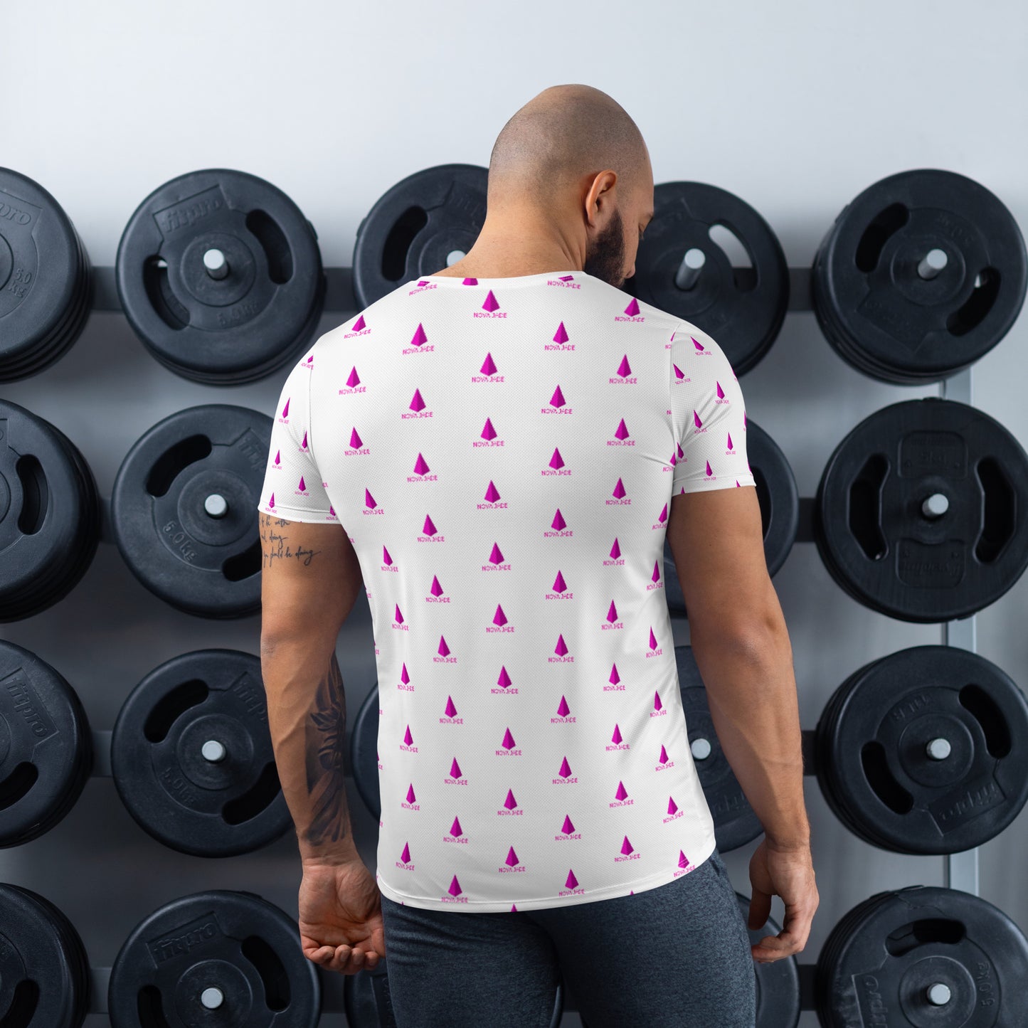 Nova Jade Cosmetics Logo Pattern Men's T-Shirt