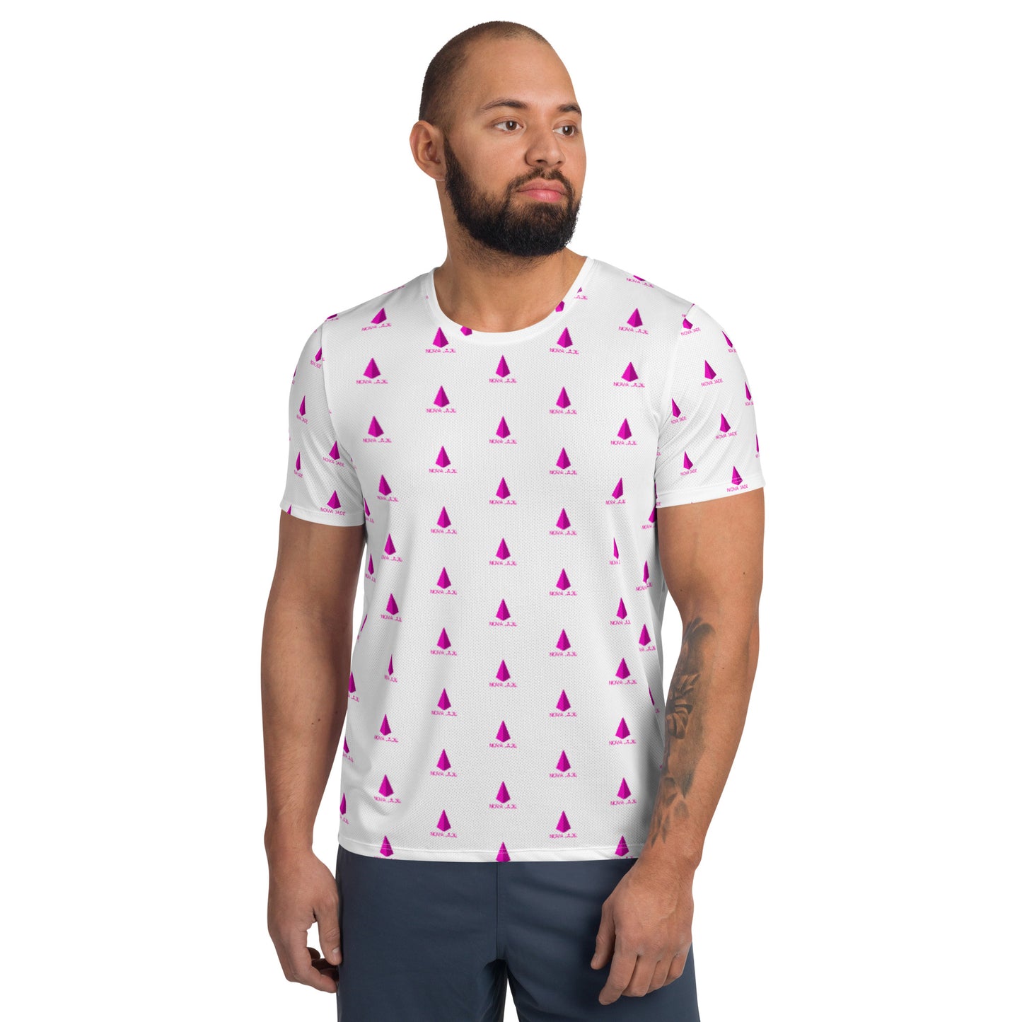 Nova Jade Cosmetics Logo Pattern Men's T-Shirt
