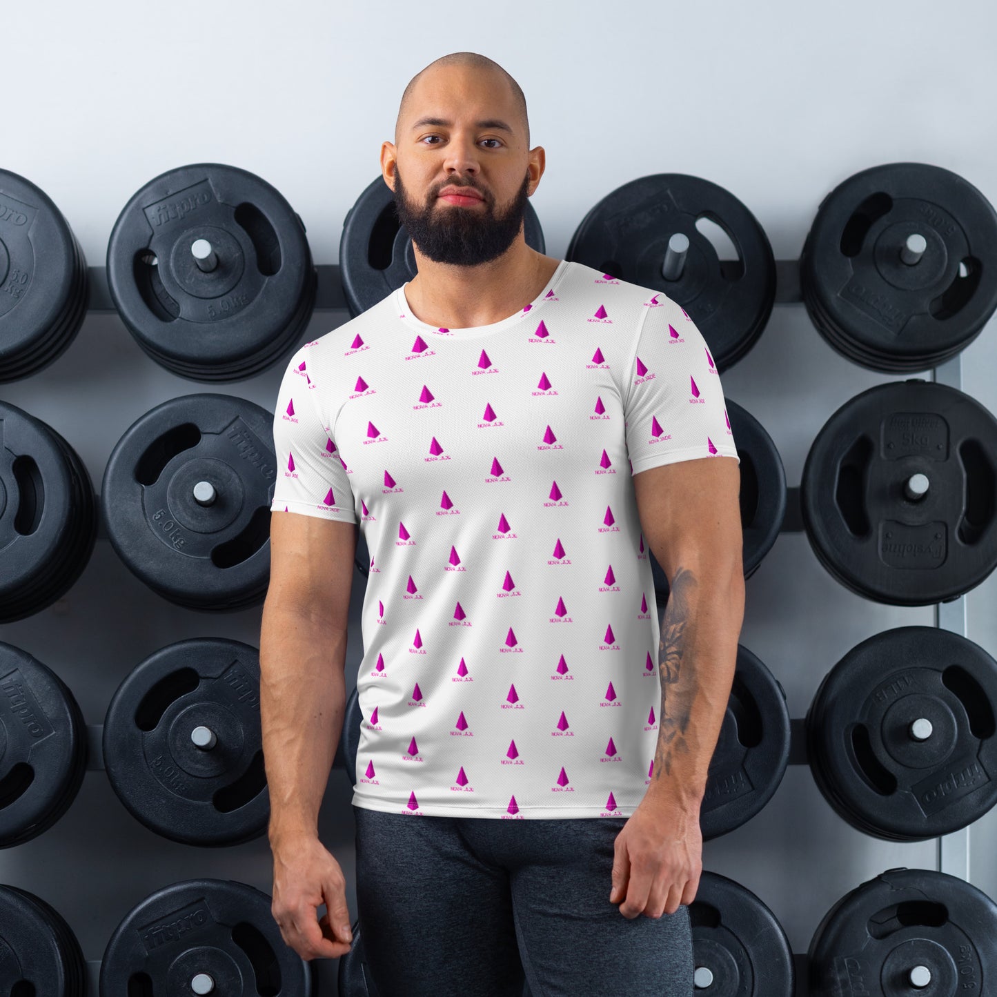 Nova Jade Cosmetics Logo Pattern Men's T-Shirt