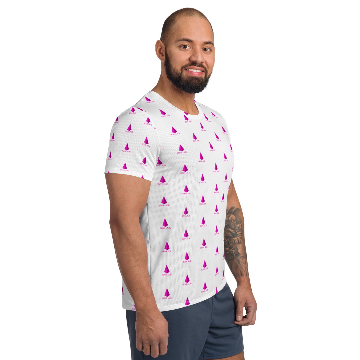Nova Jade Cosmetics Logo Pattern Men's T-Shirt
