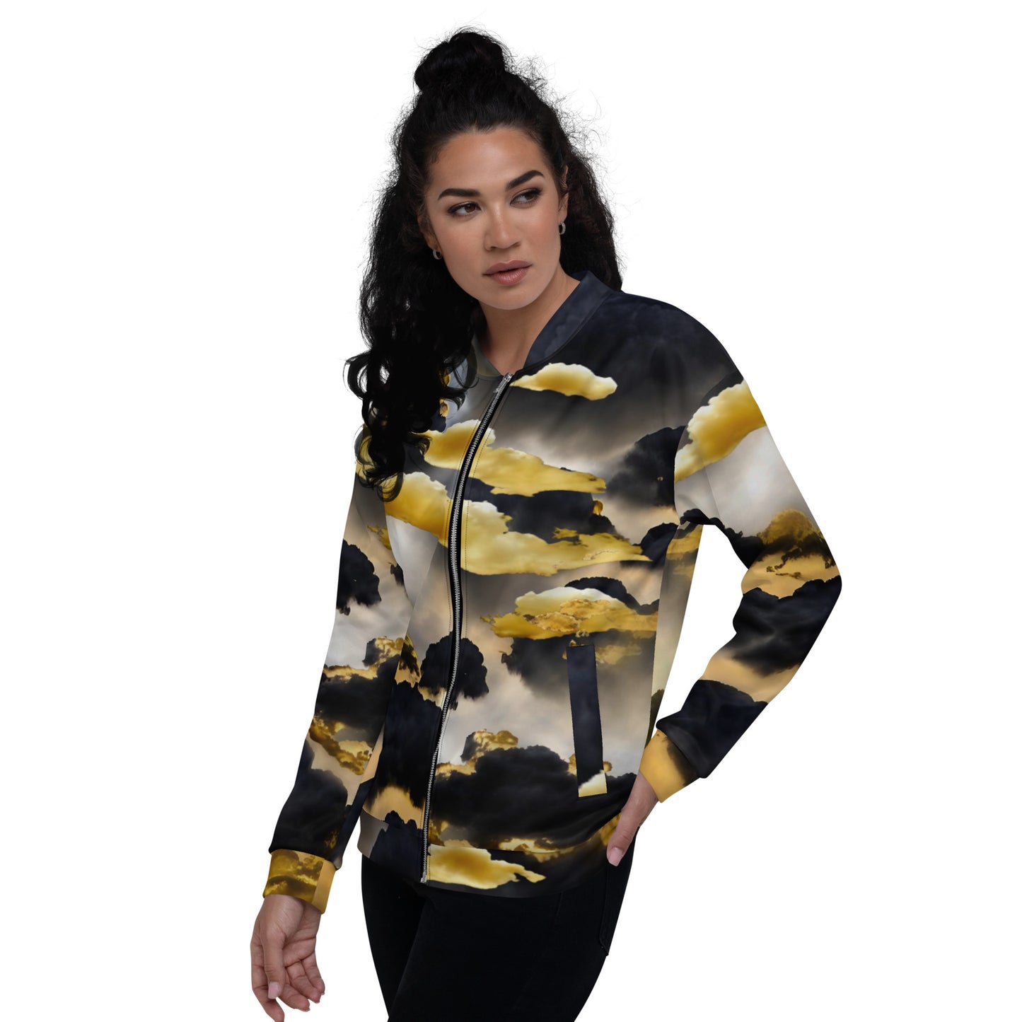 Rising Sun CH-47 Chinook Helicopter Unisex Bomber Jacket