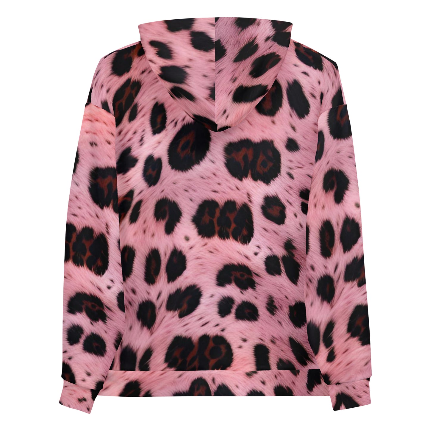 Pink Leopard Fur Unisex Designer Hoodie