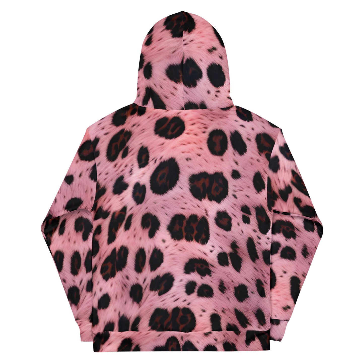 Pink Leopard Fur Unisex Designer Hoodie