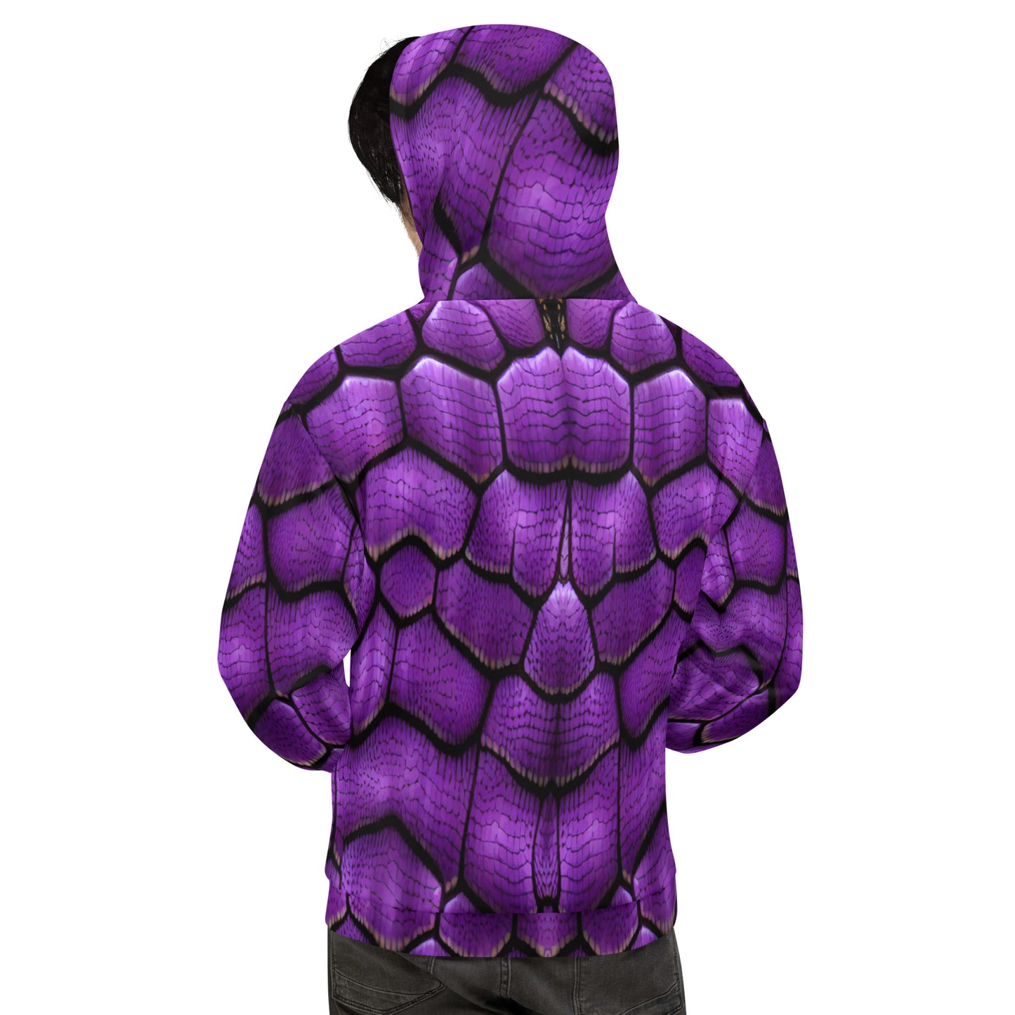 Purple Dragon Scales Unisex Designer Hoodie