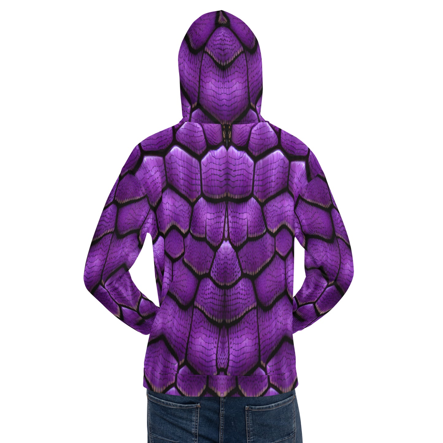 Purple Dragon Scales Unisex Designer Hoodie