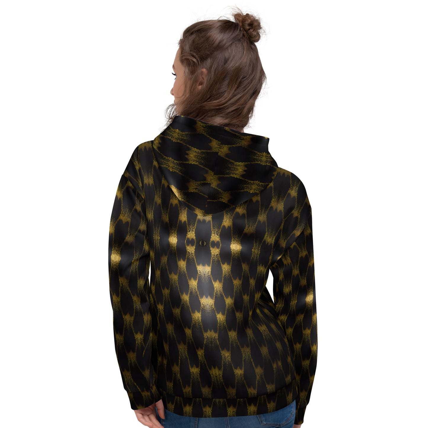 Exotic Gold Knots Unisex Designer Hoodie