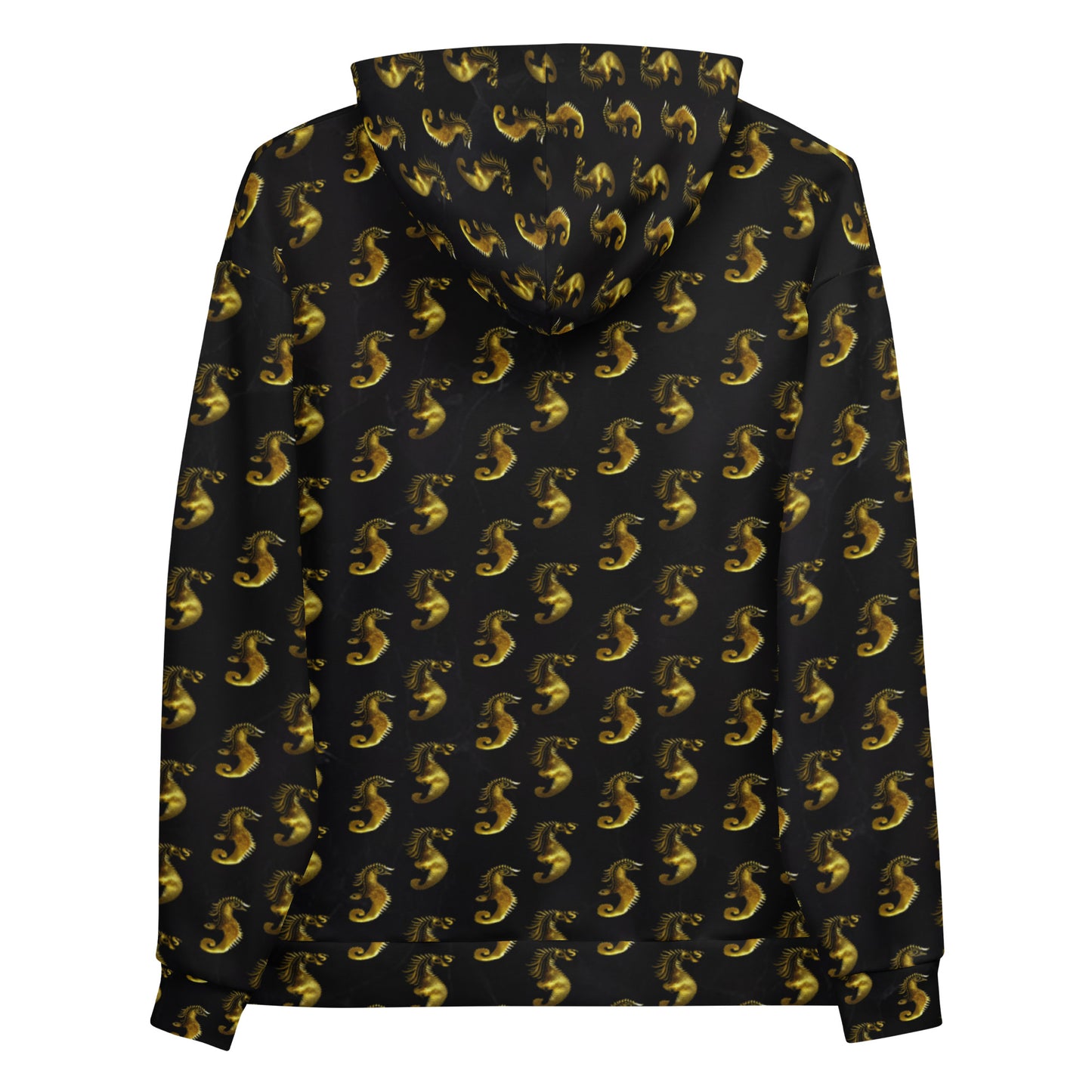 Gold Seahorse Unisex Designer Hoodie