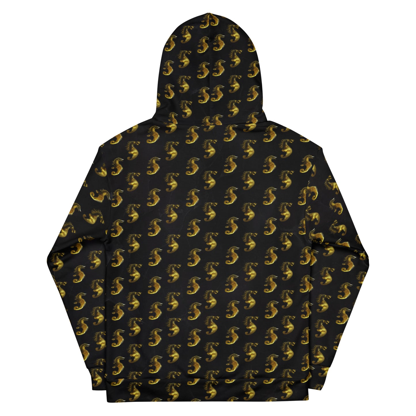 Gold Seahorse Unisex Designer Hoodie