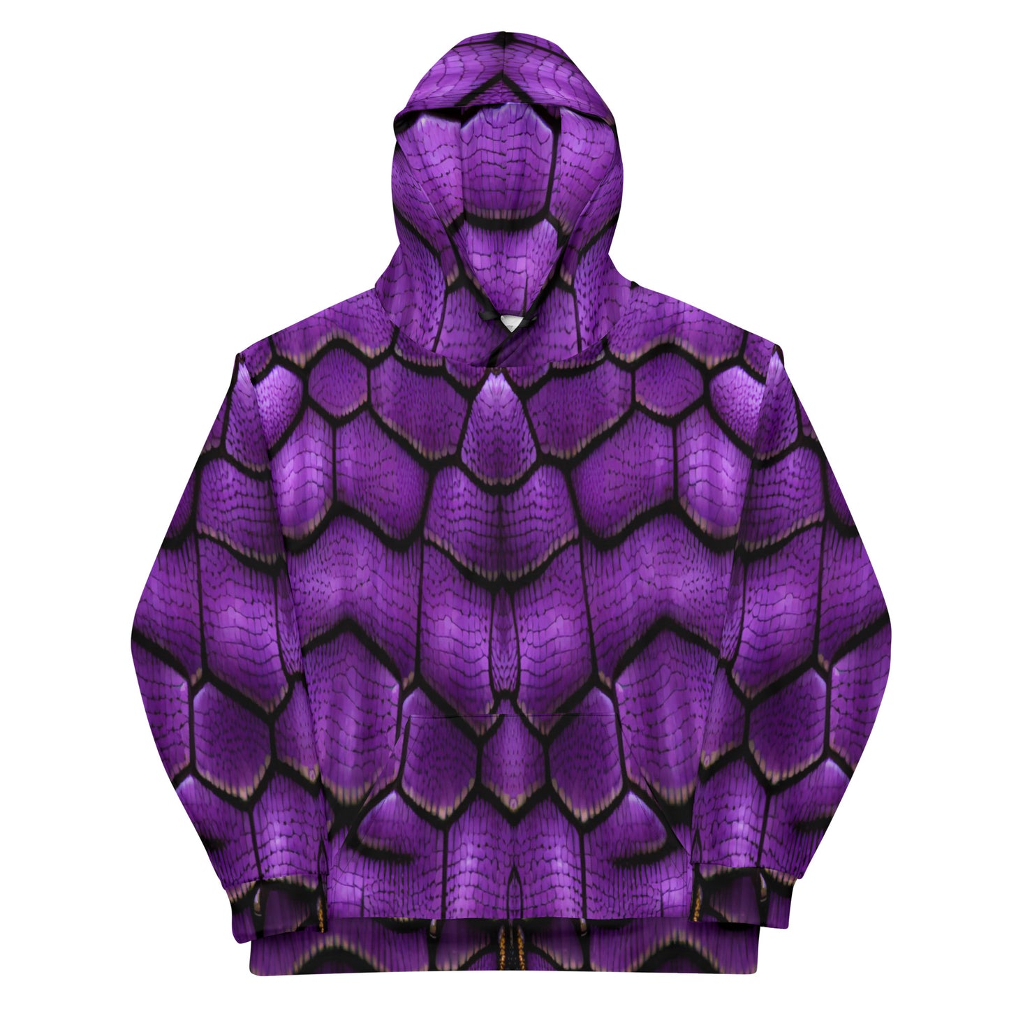 Purple Dragon Scales Unisex Designer Hoodie