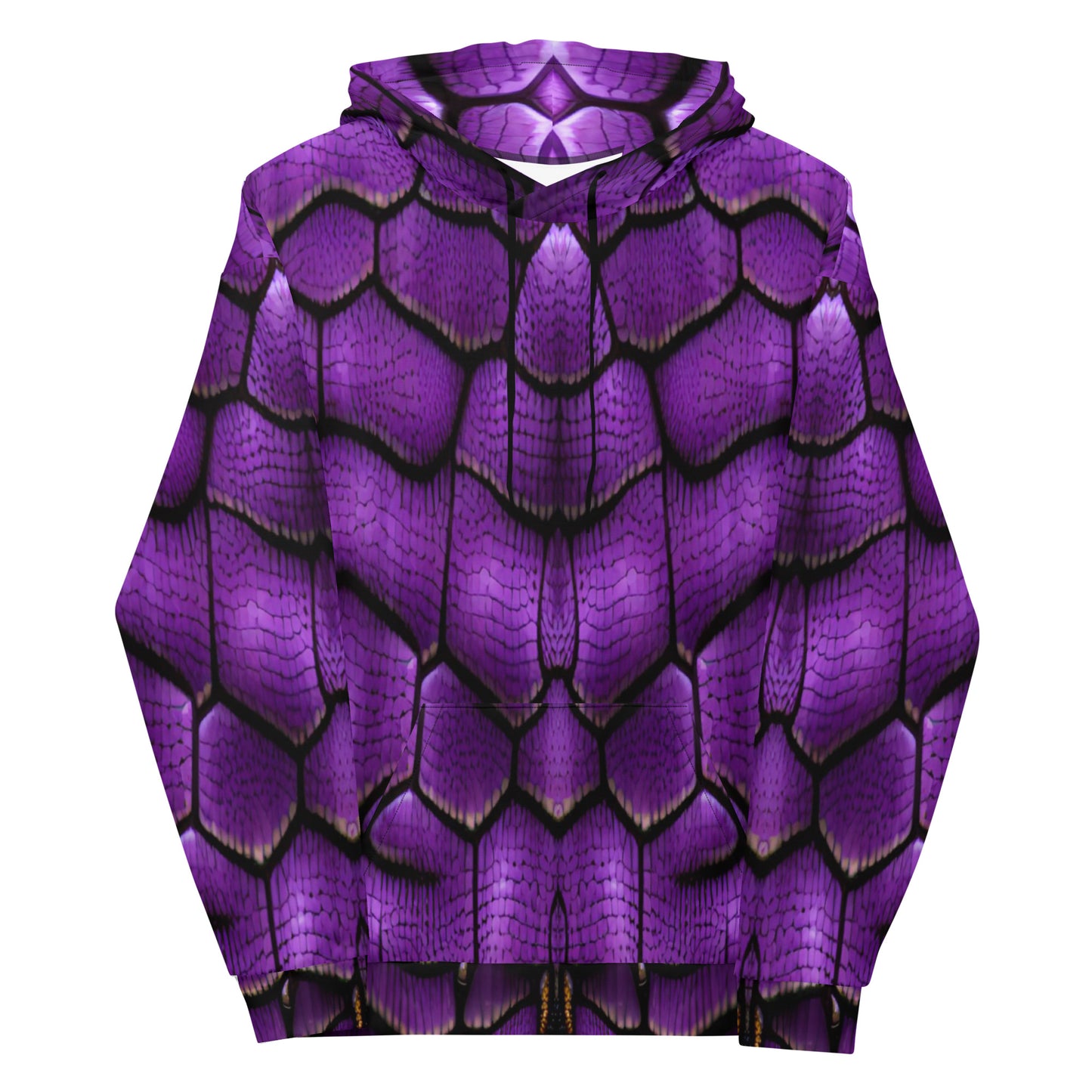 Purple Dragon Scales Unisex Designer Hoodie