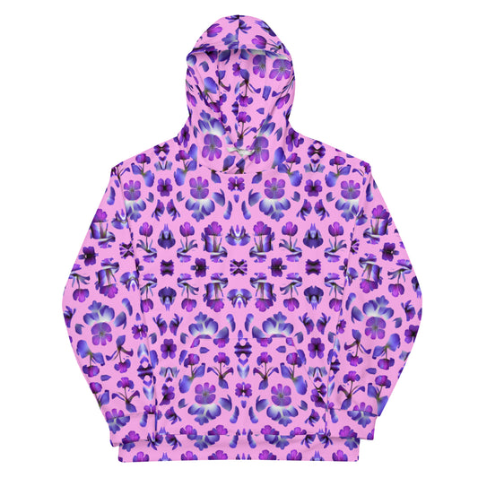 Violets Pattern Unisex Designer Hoodie