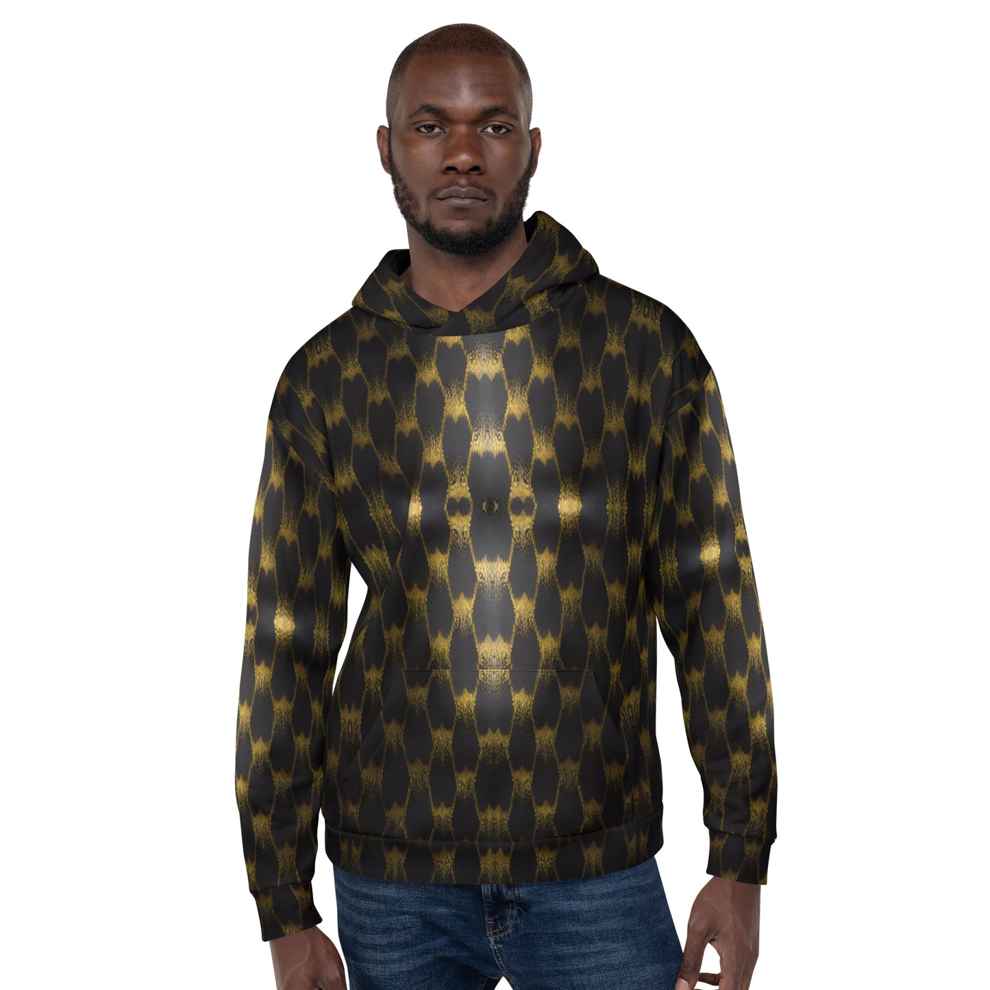 Exotic Gold Knots Unisex Designer Hoodie