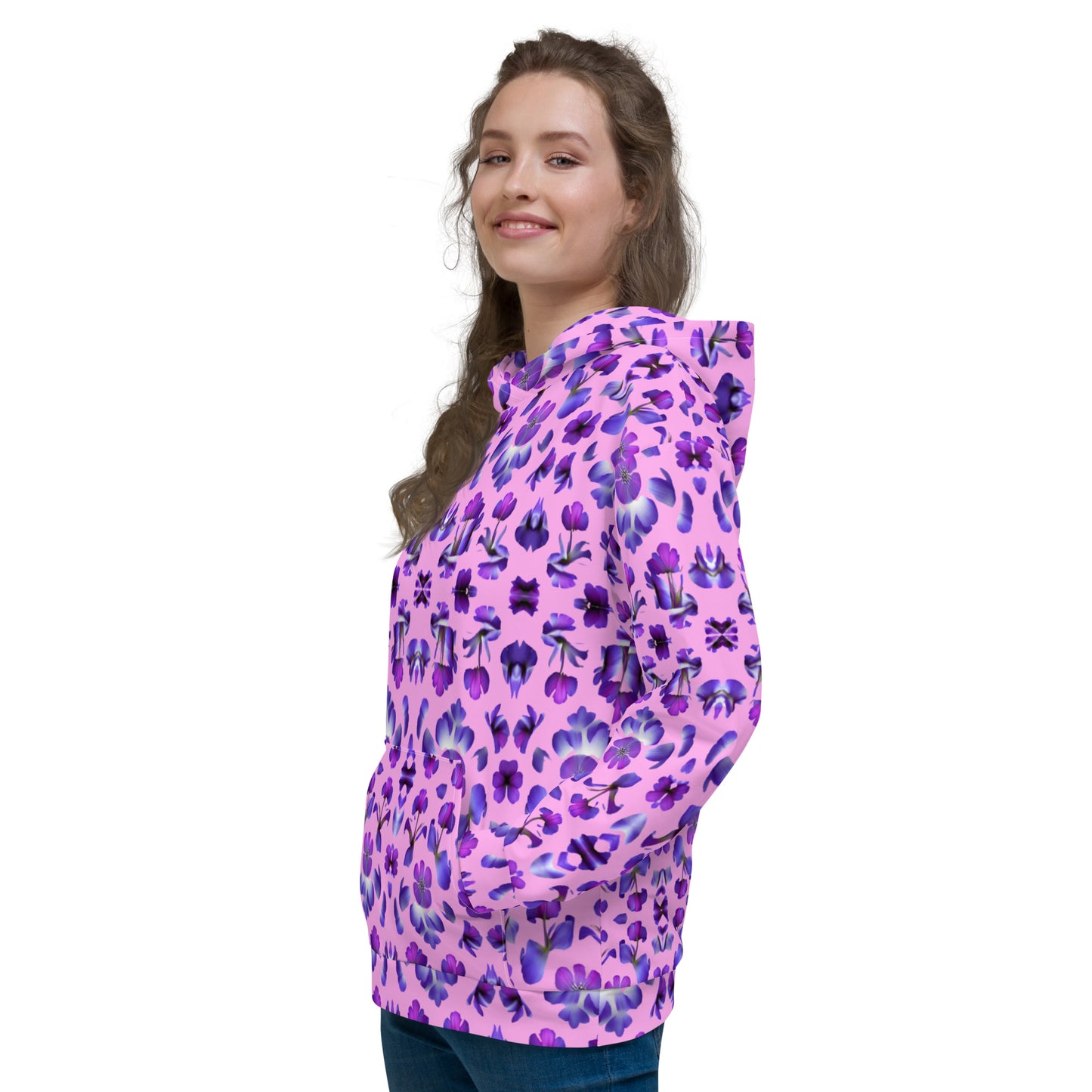 Violets Pattern Unisex Designer Hoodie