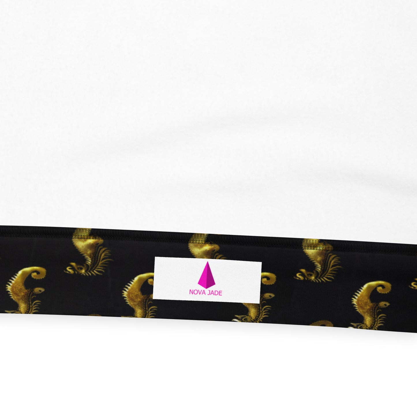 Gold Seahorse Unisex Designer Hoodie