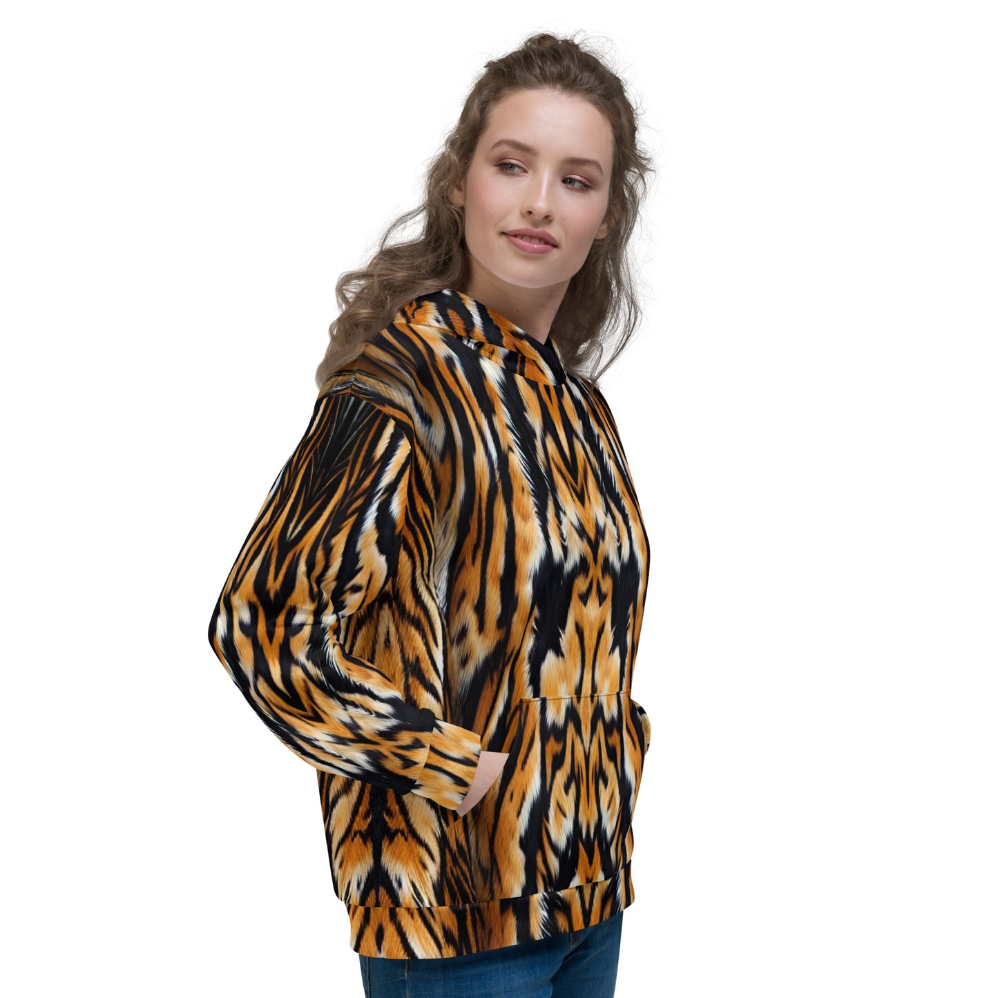 Tiger Fur Unisex Designer Hoodie