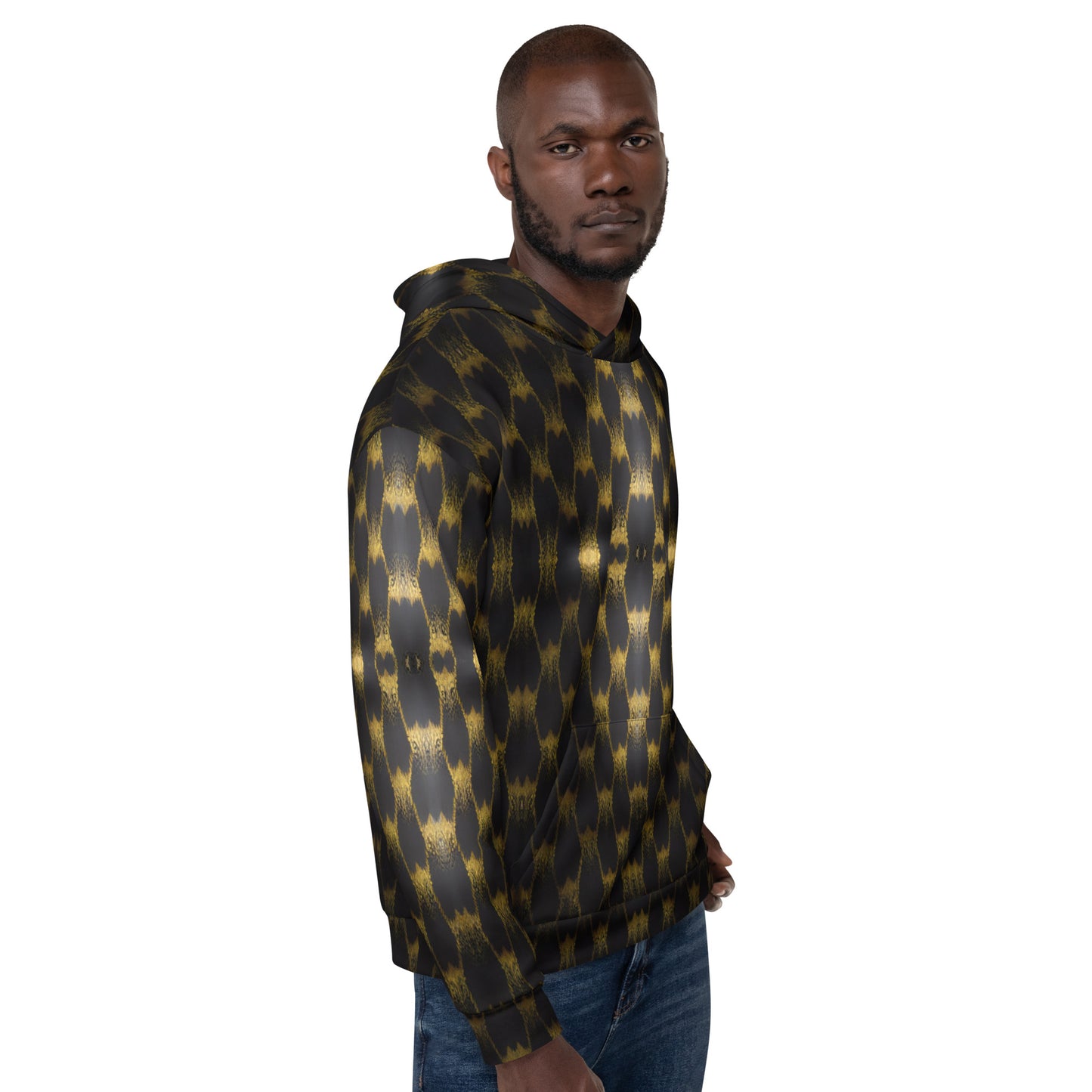 Exotic Gold Knots Unisex Designer Hoodie