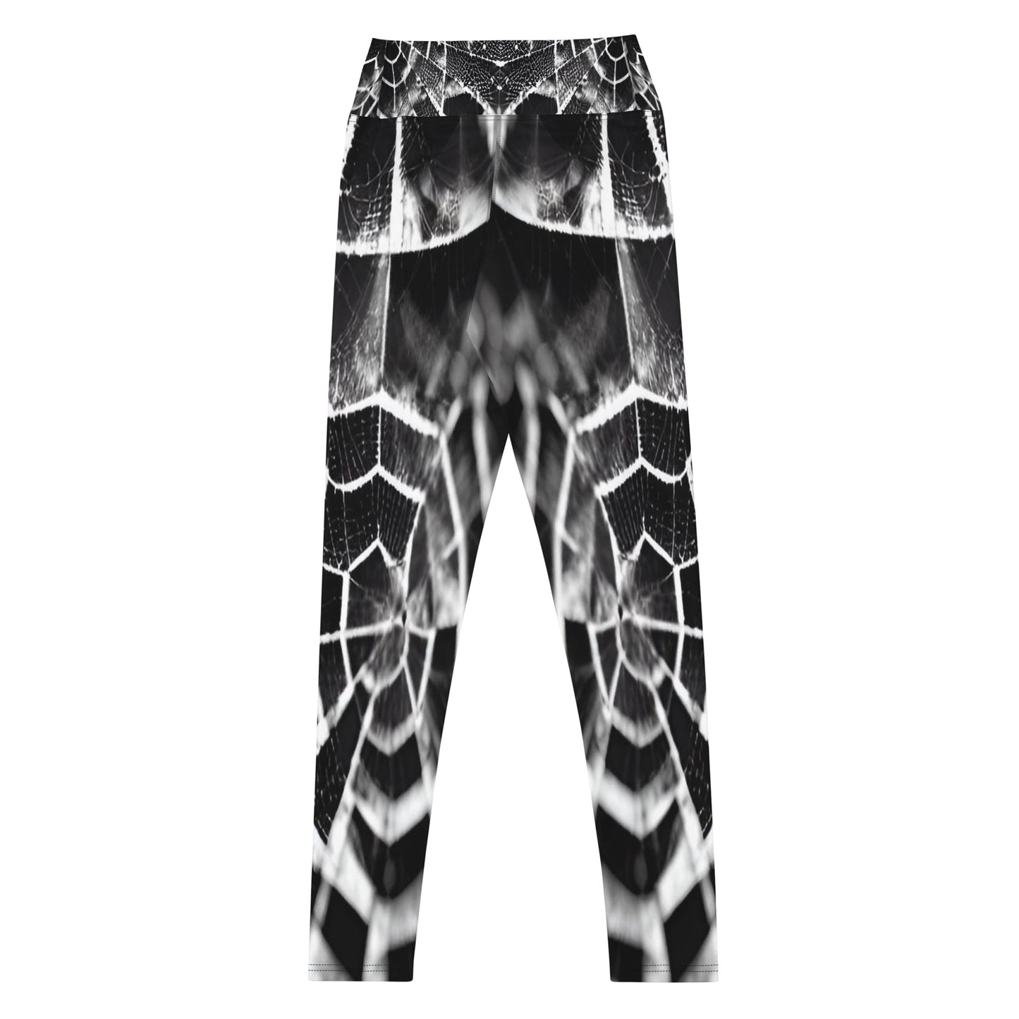 Spiderweb Printed Yoga Leggings For Women