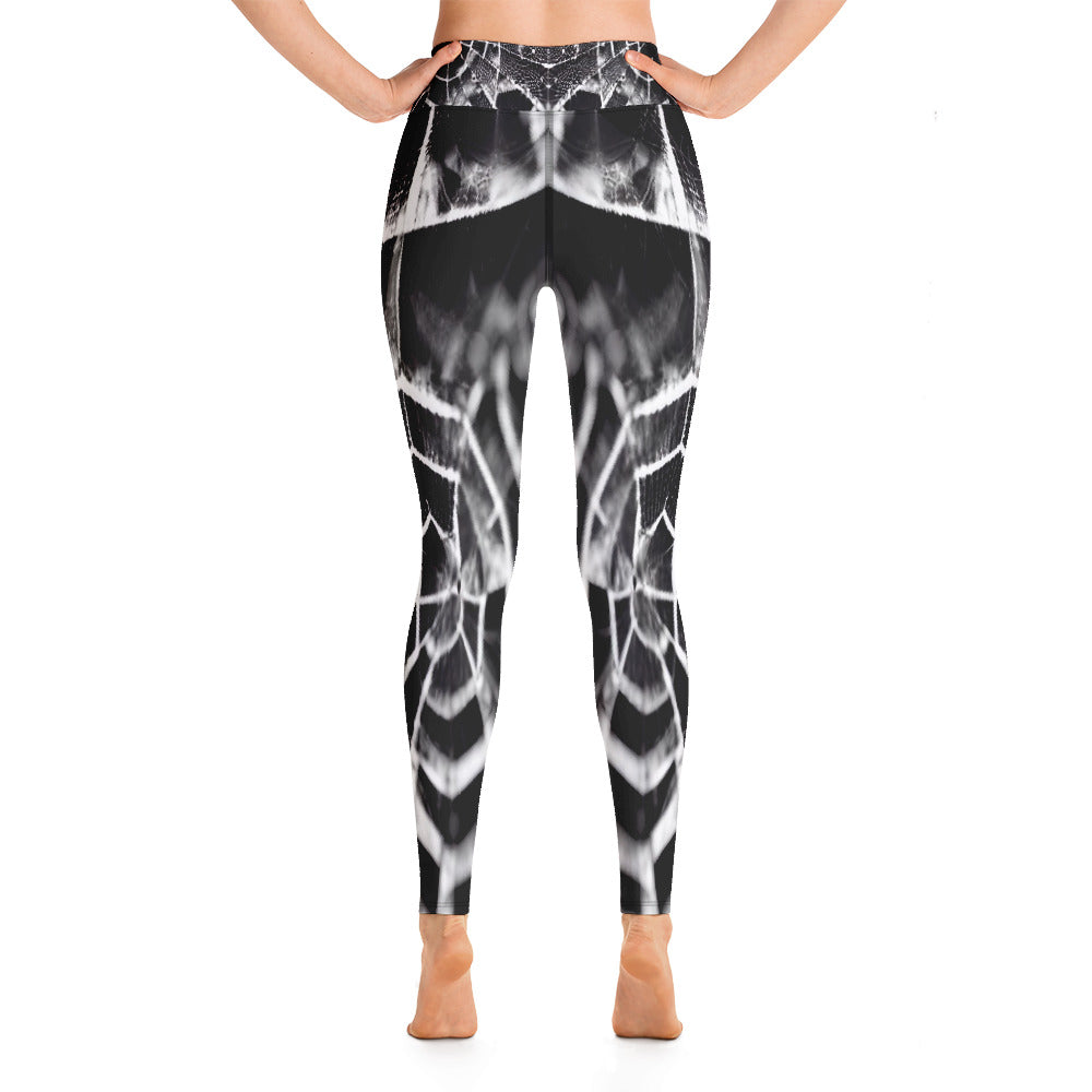 Spiderweb Printed Yoga Leggings For Women