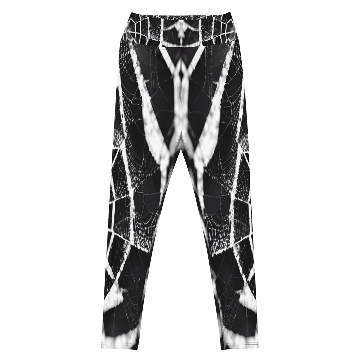 Spiderweb Printed Yoga Leggings For Women