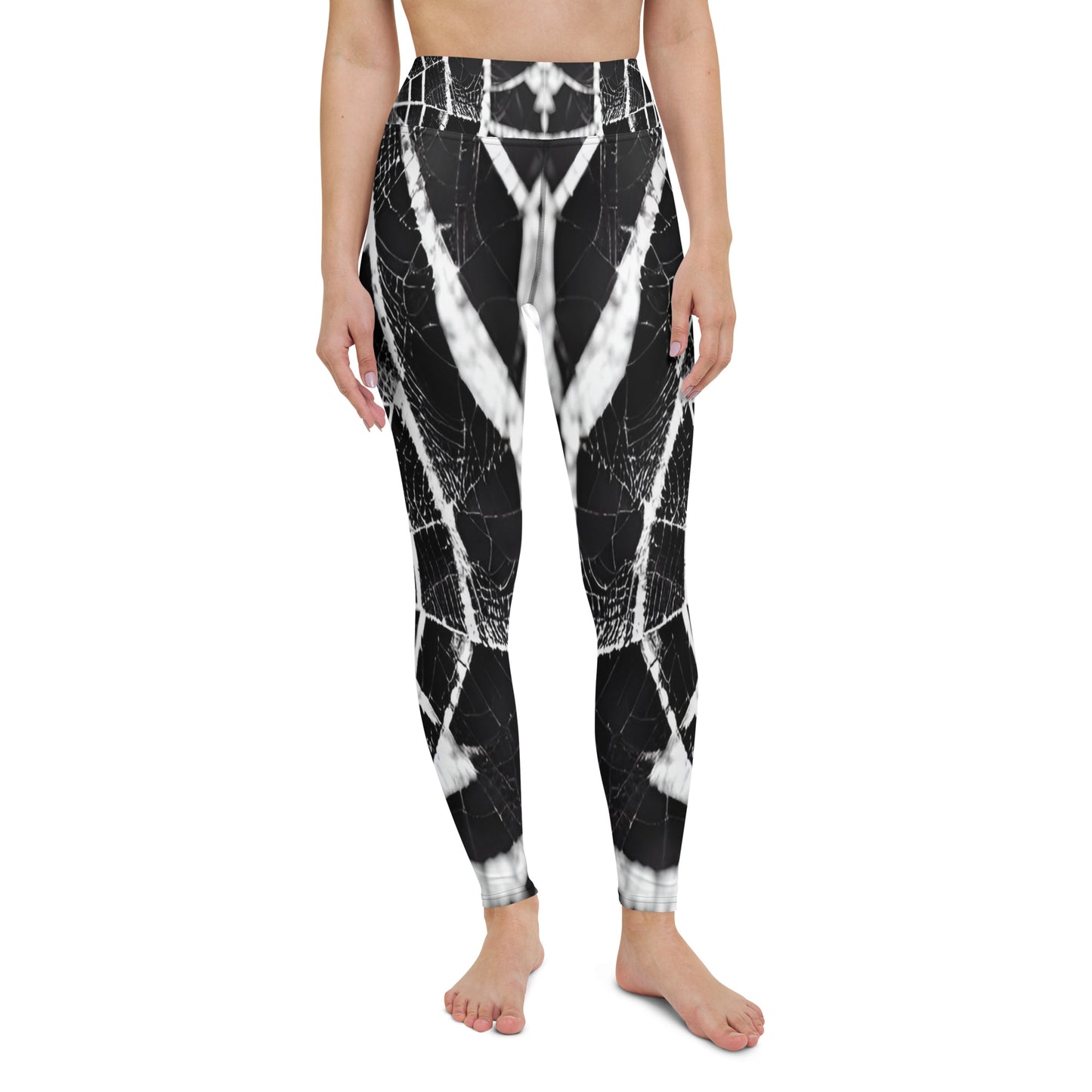 Spiderweb Printed Yoga Leggings For Women