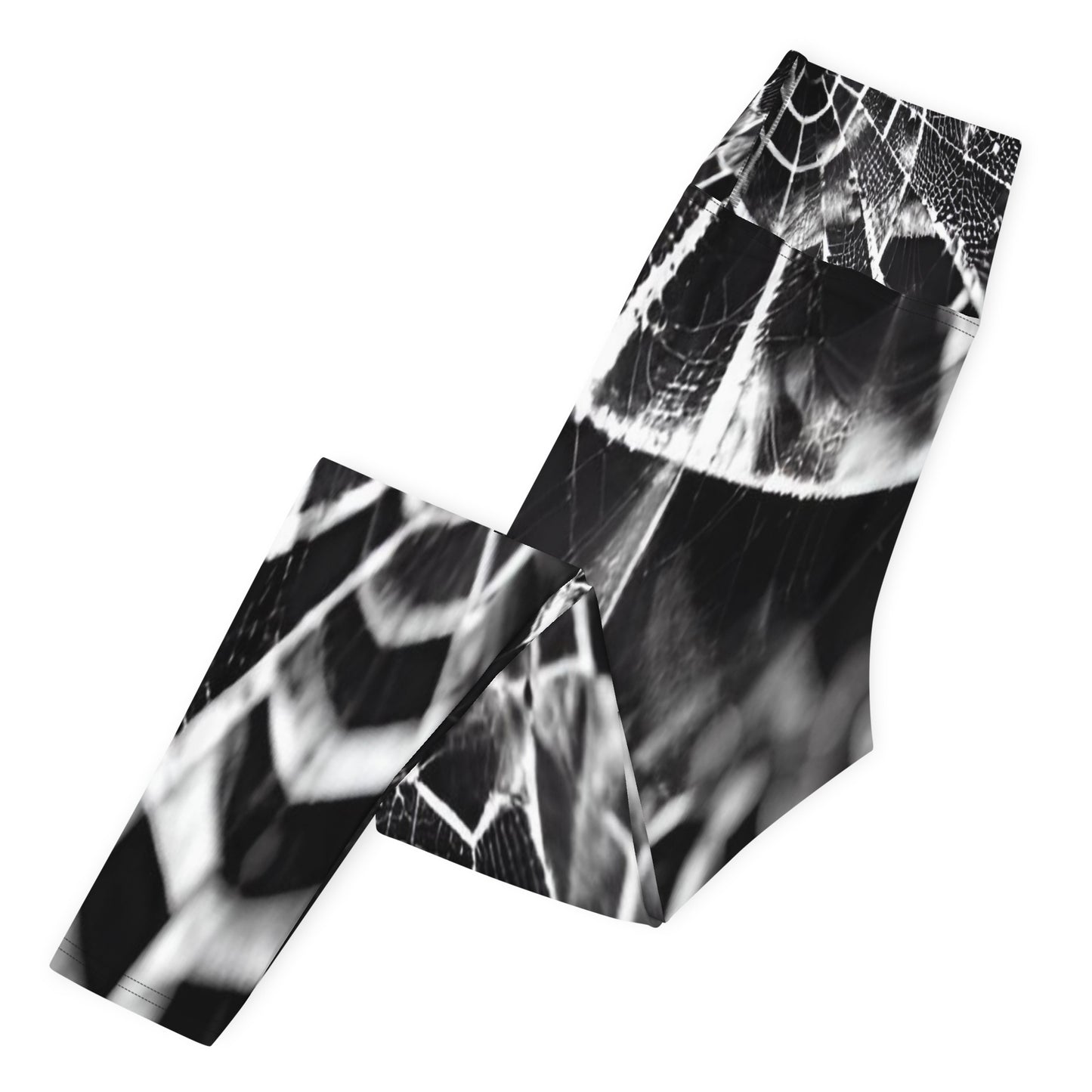 Spiderweb Printed Yoga Leggings For Women