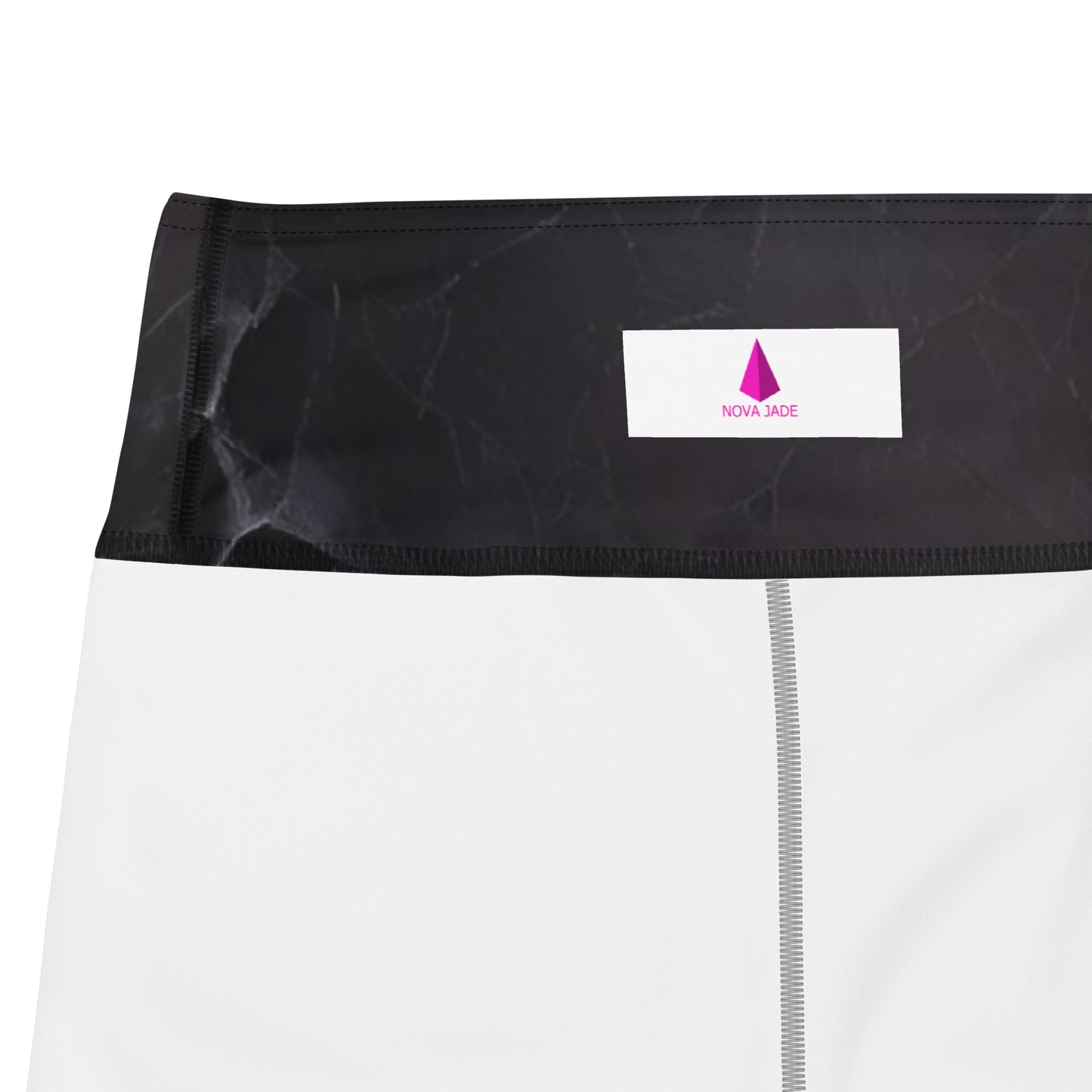 Black Slate Print Yoga Leggings For Women